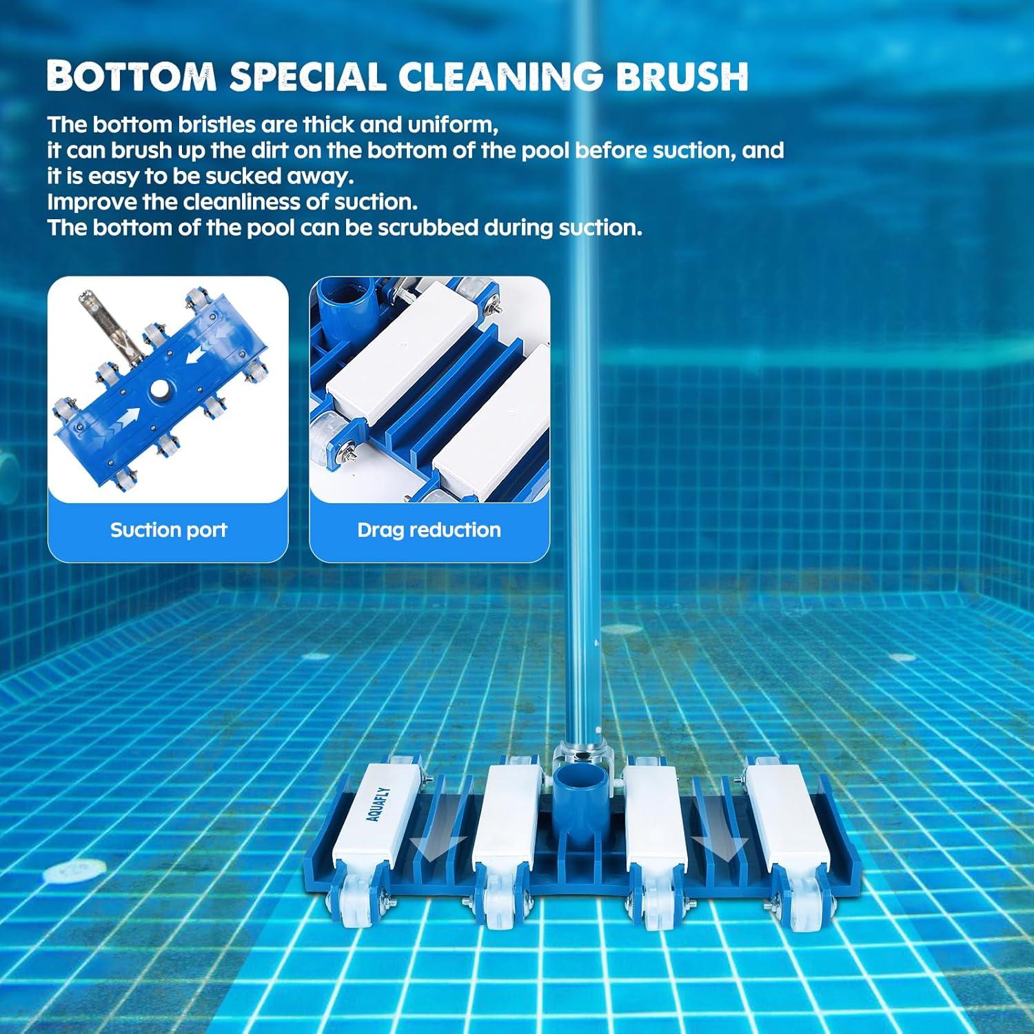 Cabezal de Aspiradora de Piscina Aquafly PVH-2 35x30cm Manual