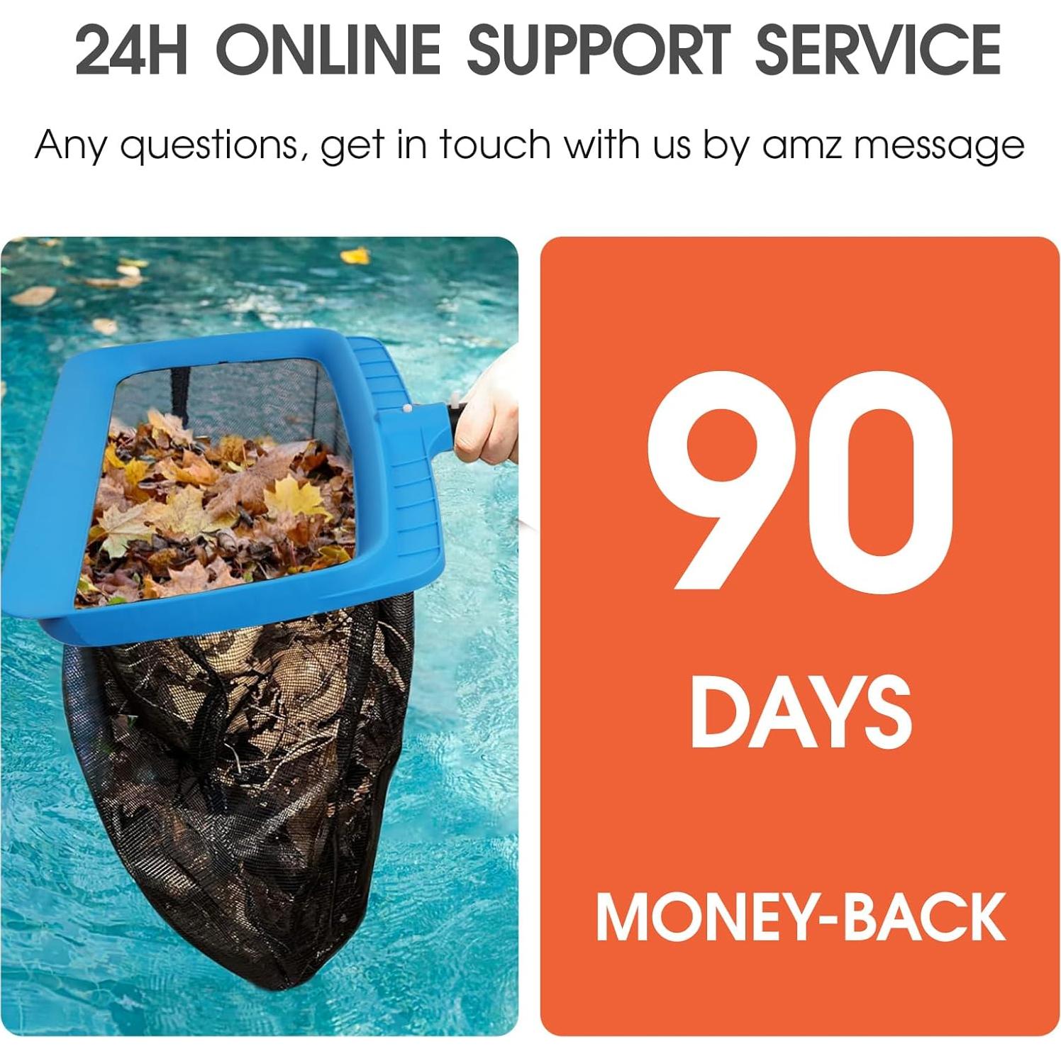 Red de Skimmer TidyMister 44.45 cm Nylon Autoreparable para Piscina