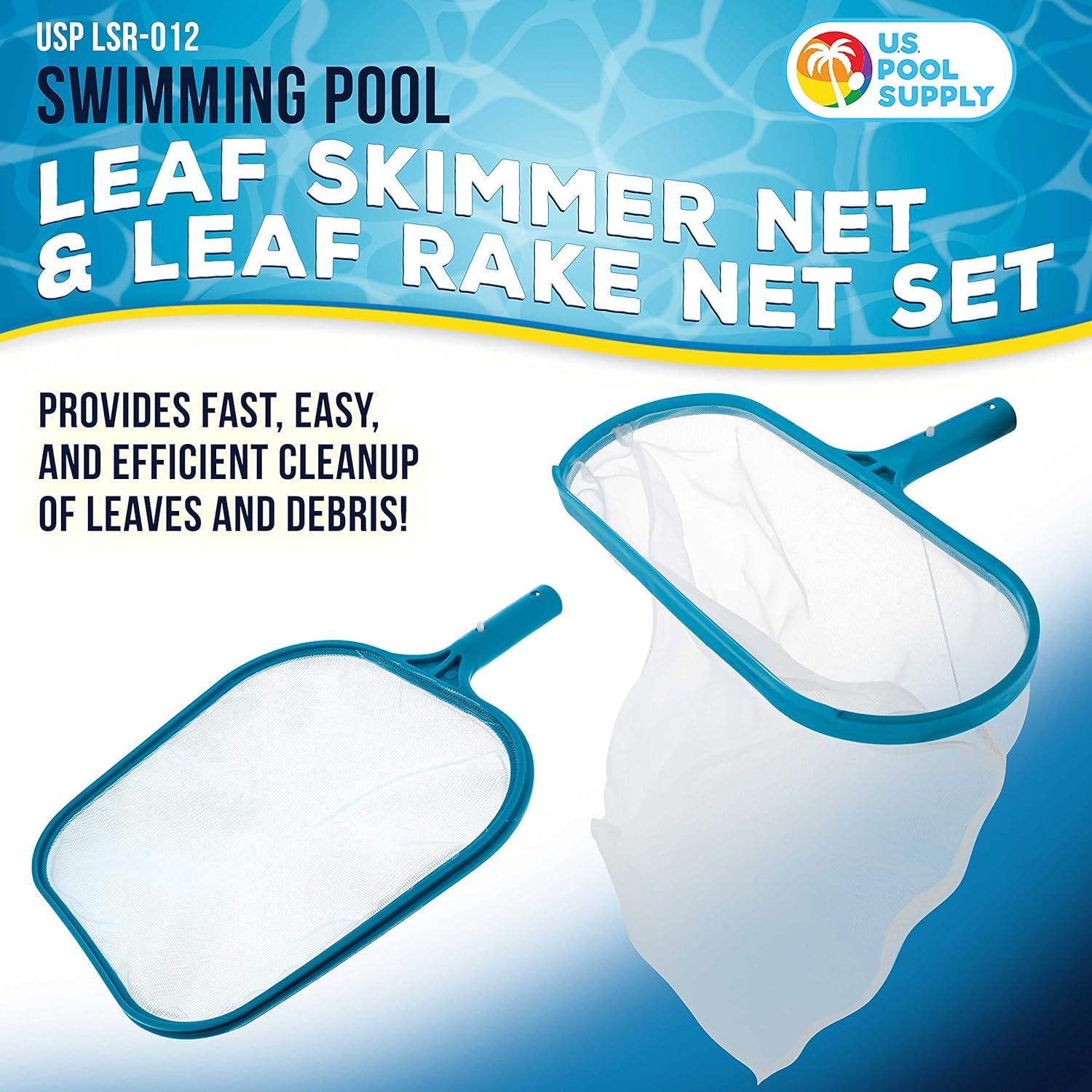 Juego de Red Skimmer y Rastrillo U.S. Pool Supply - Limpieza Eficiente