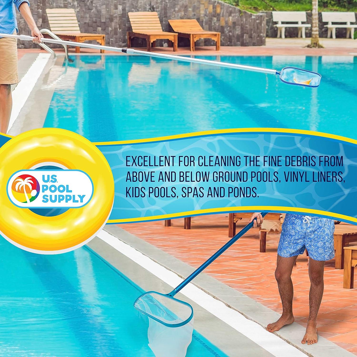 Juego de Red Skimmer y Rastrillo U.S. Pool Supply - Limpieza Eficiente