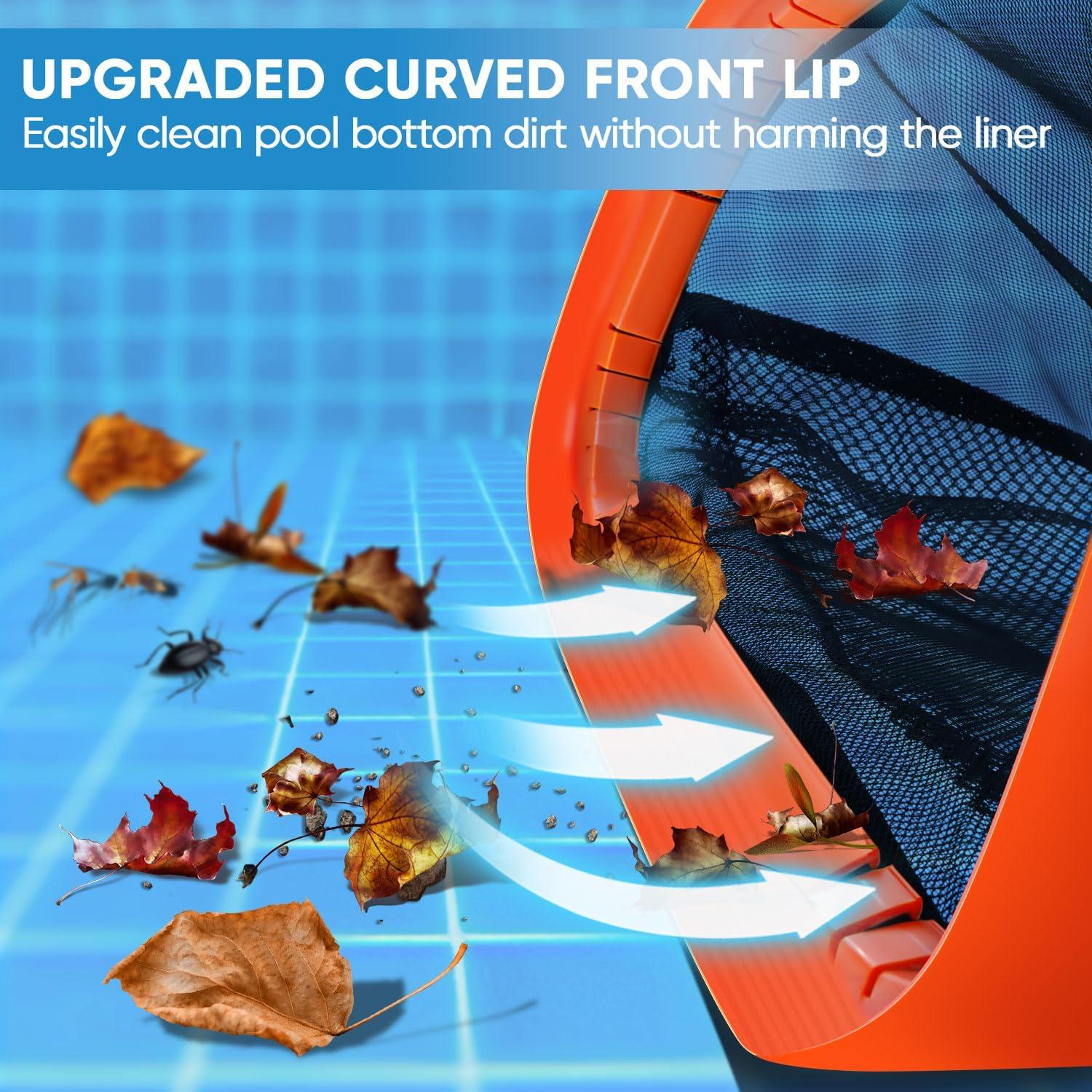 Red de Skimmer de Piscina WXFANA 44.5 cm Aluminio Nylon