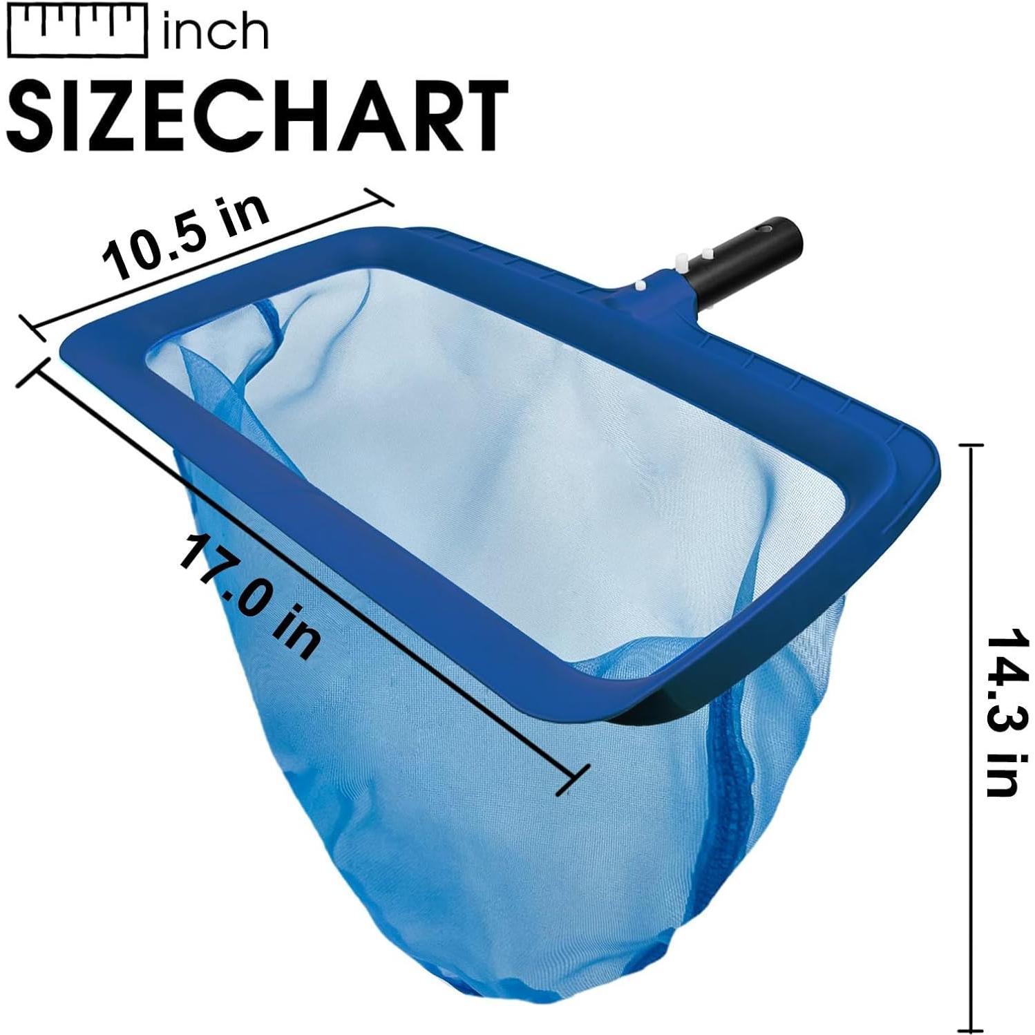 Red de Skimmer para Piscina Poolvio, Nylon Alta Resistencia 42.9x27.9cm