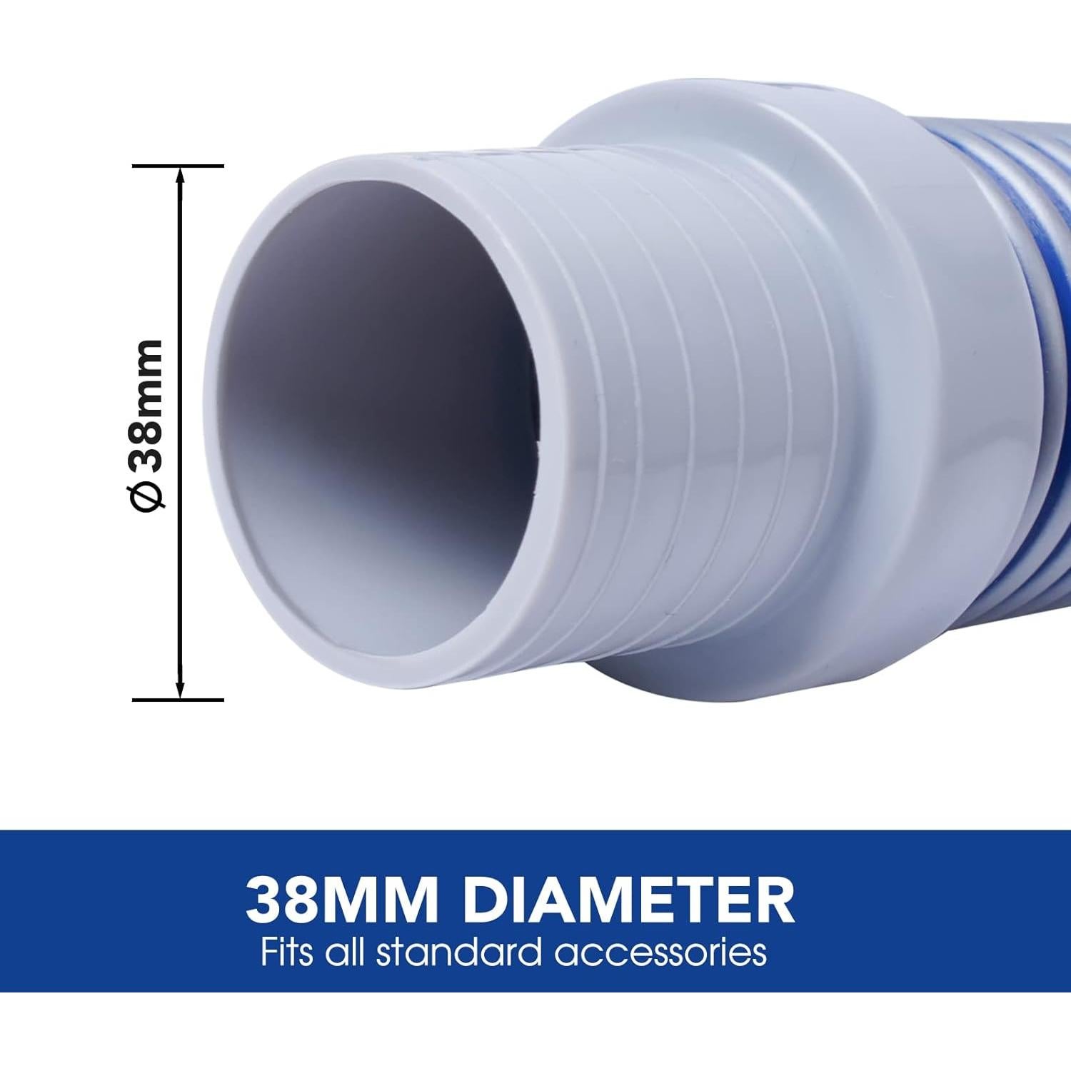 Manguera de Aspiradora para Piscina POOLWHALE 7.92m 1.5"