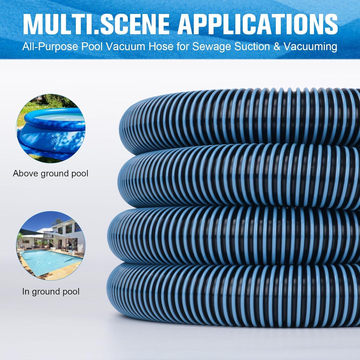 Manguera de Aspiradora de Piscina GUEQUITLEX 8.23m Flexible