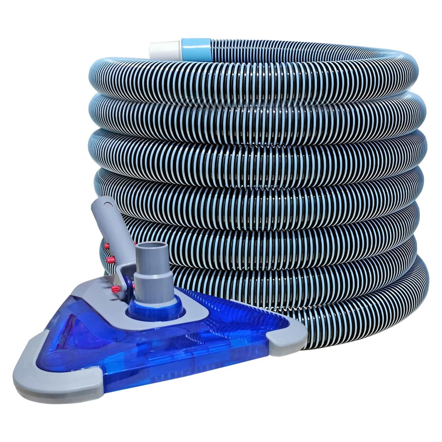 Manguera de Vacío para Piscina POOLWHALE 7.32m con Cabezal Triangular