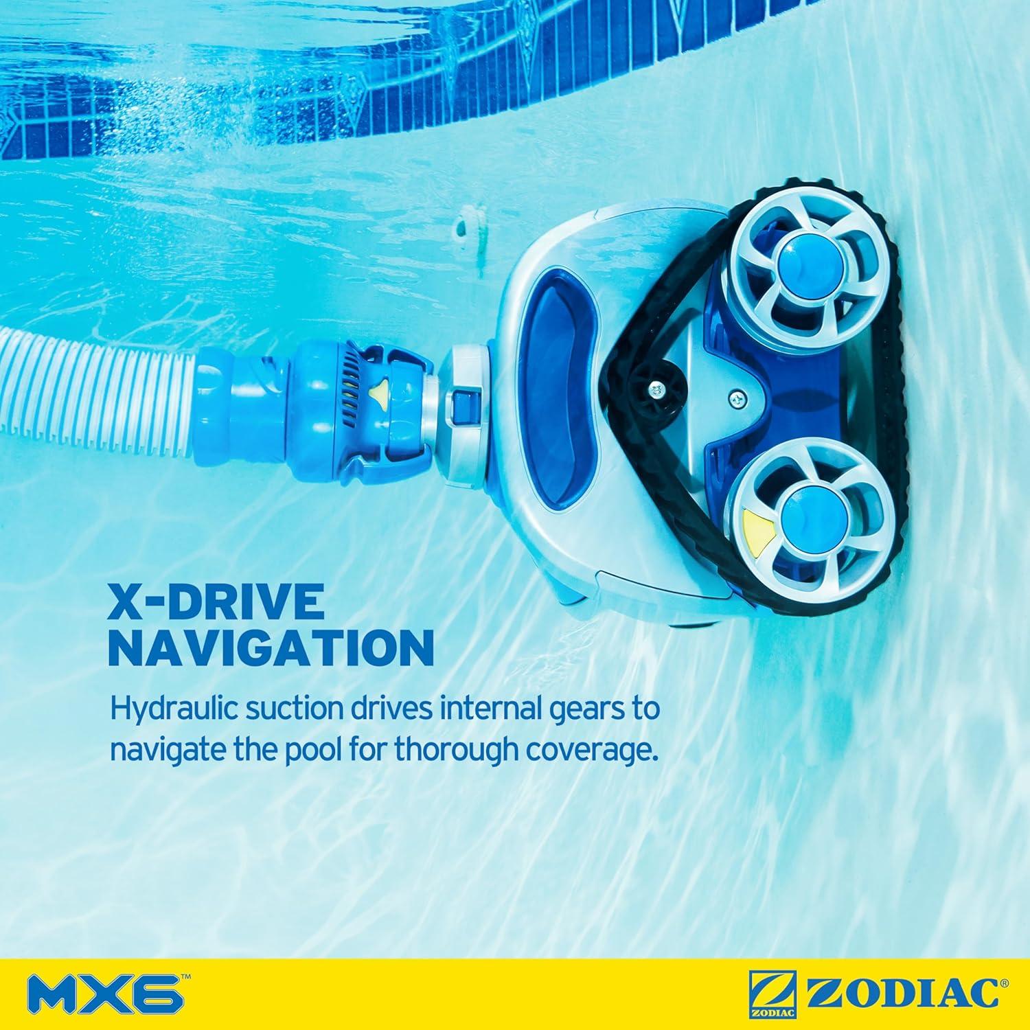 Limpiador de Piscina Zodiac MX6 con Succión Lateral y X-Trax
