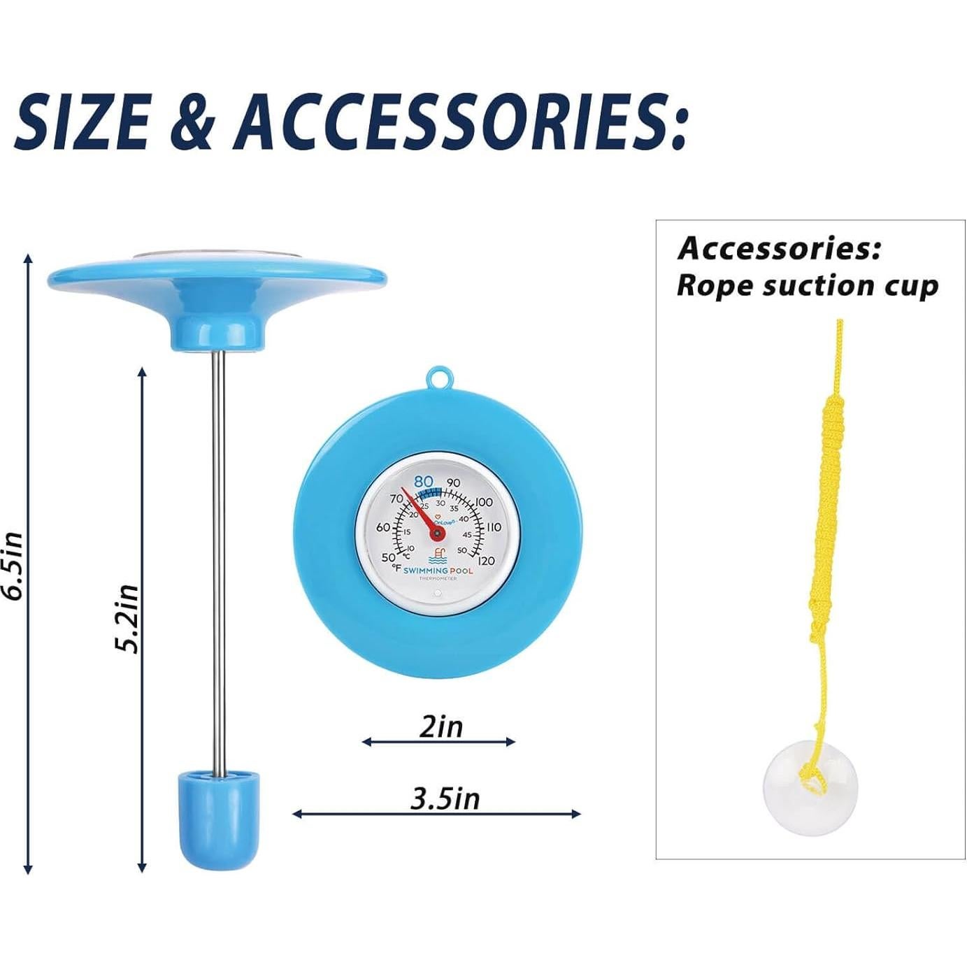 Termómetro Flotante para Piscina Guangzhou Y-1 - Doble Escala
