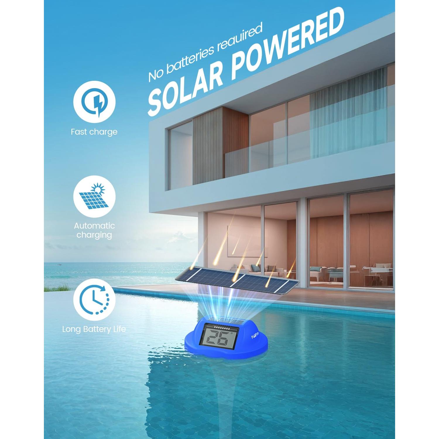 Termómetro Flotante Digital Solar PoolPrime 579-Deepblue