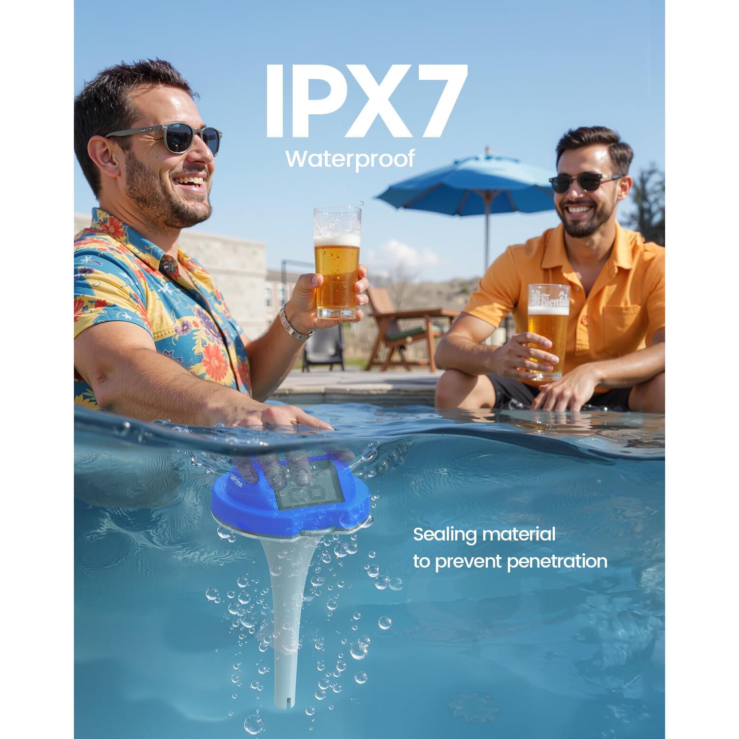 Termómetro Flotante Digital Solar PoolPrime 579-Deepblue