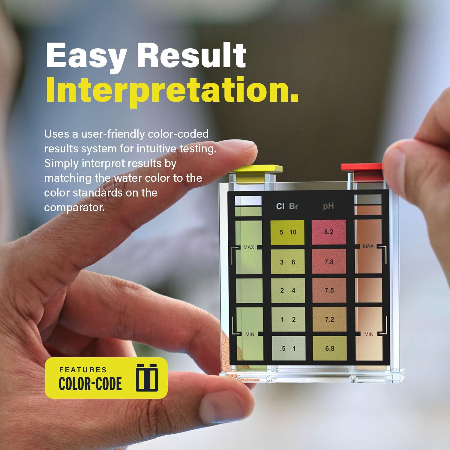 Kit de Prueba de Piscina 3-en-1 Lupo | Cloro, Bromo y pH