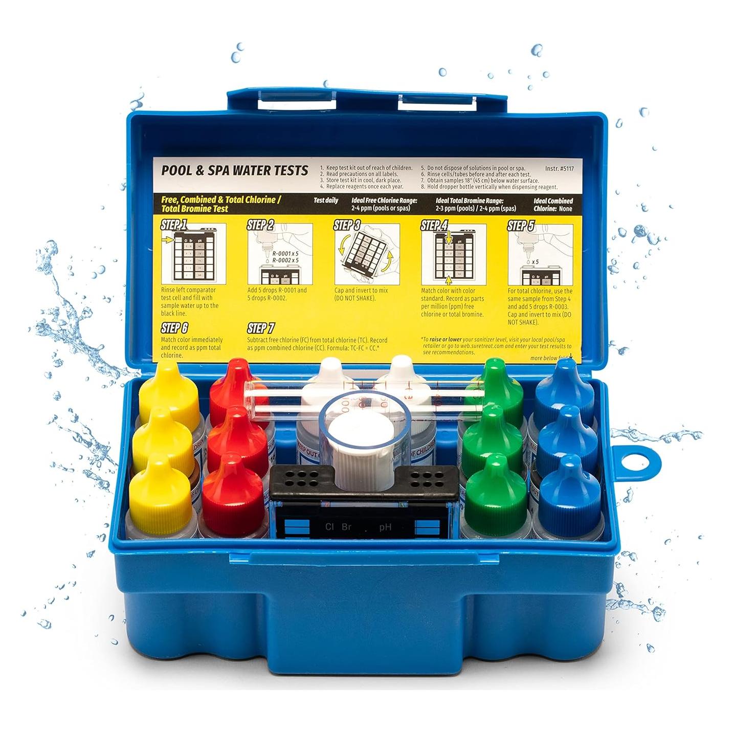 Kit de Prueba de Agua Taylor K-1005 DPD 9-en-1 para Piscinas