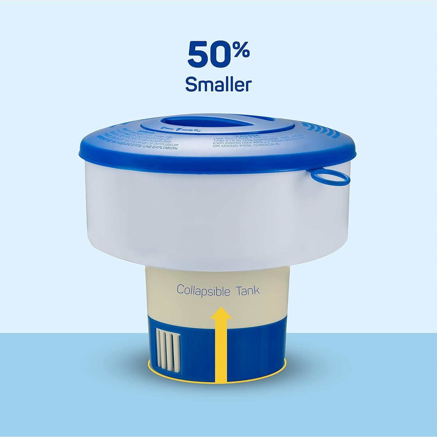 Dispensador Flotante de Cloro Sewanta para Piscinas - 3 Tabletas