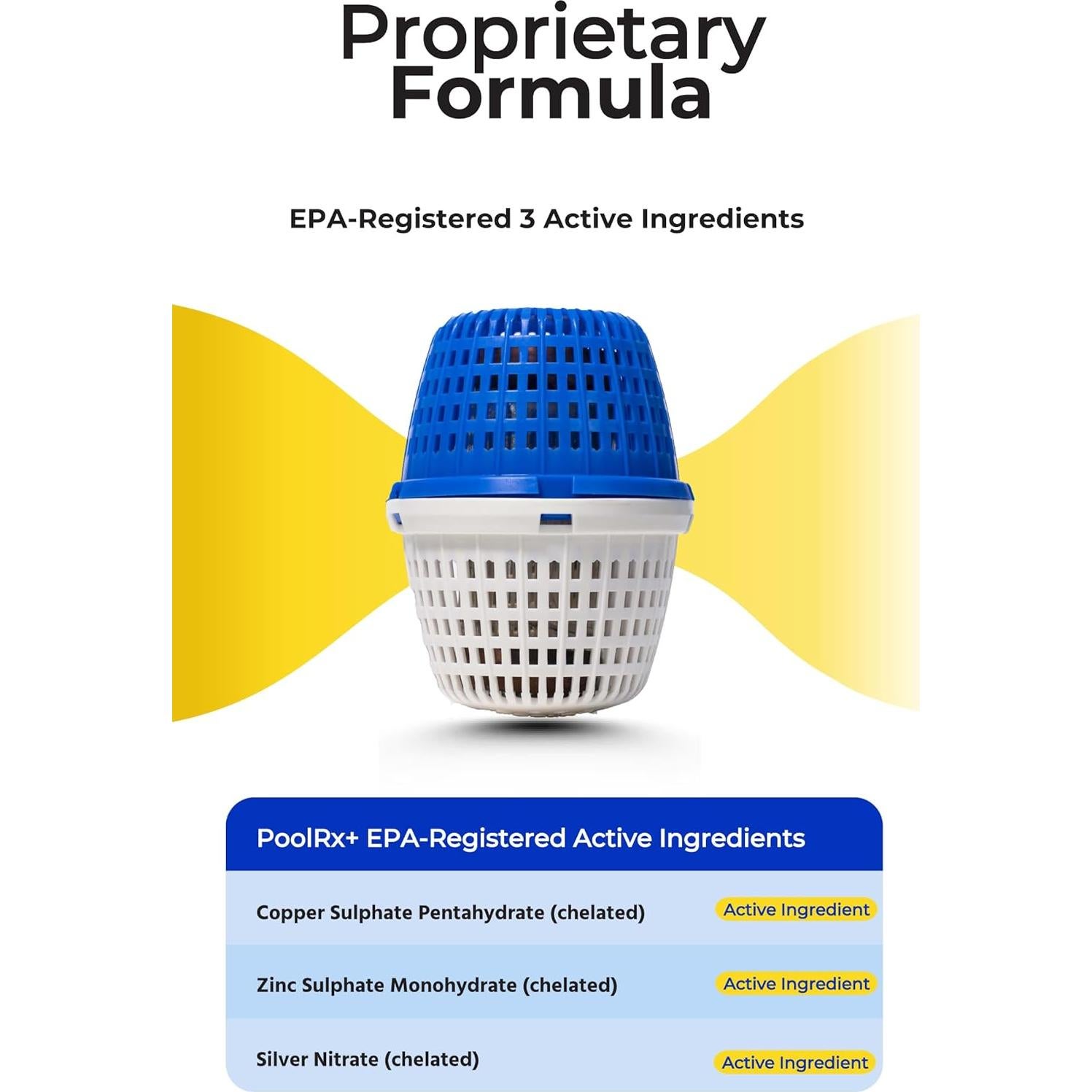 Algaecida para Piscinas PoolRx+ 7.5k-20k galones