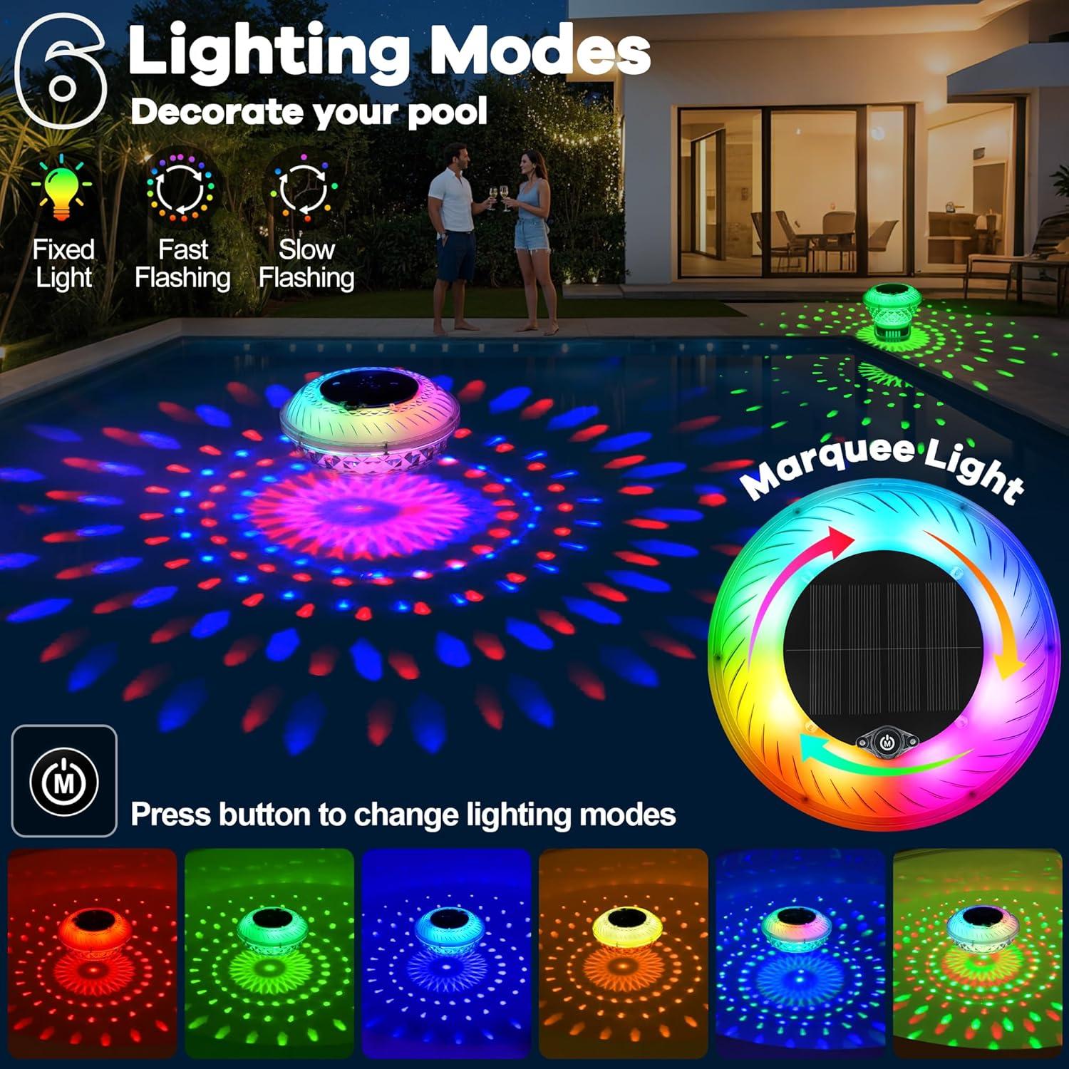 Flotador de Cloro LanSuper con Luz Marquee 2025 - Ajustable