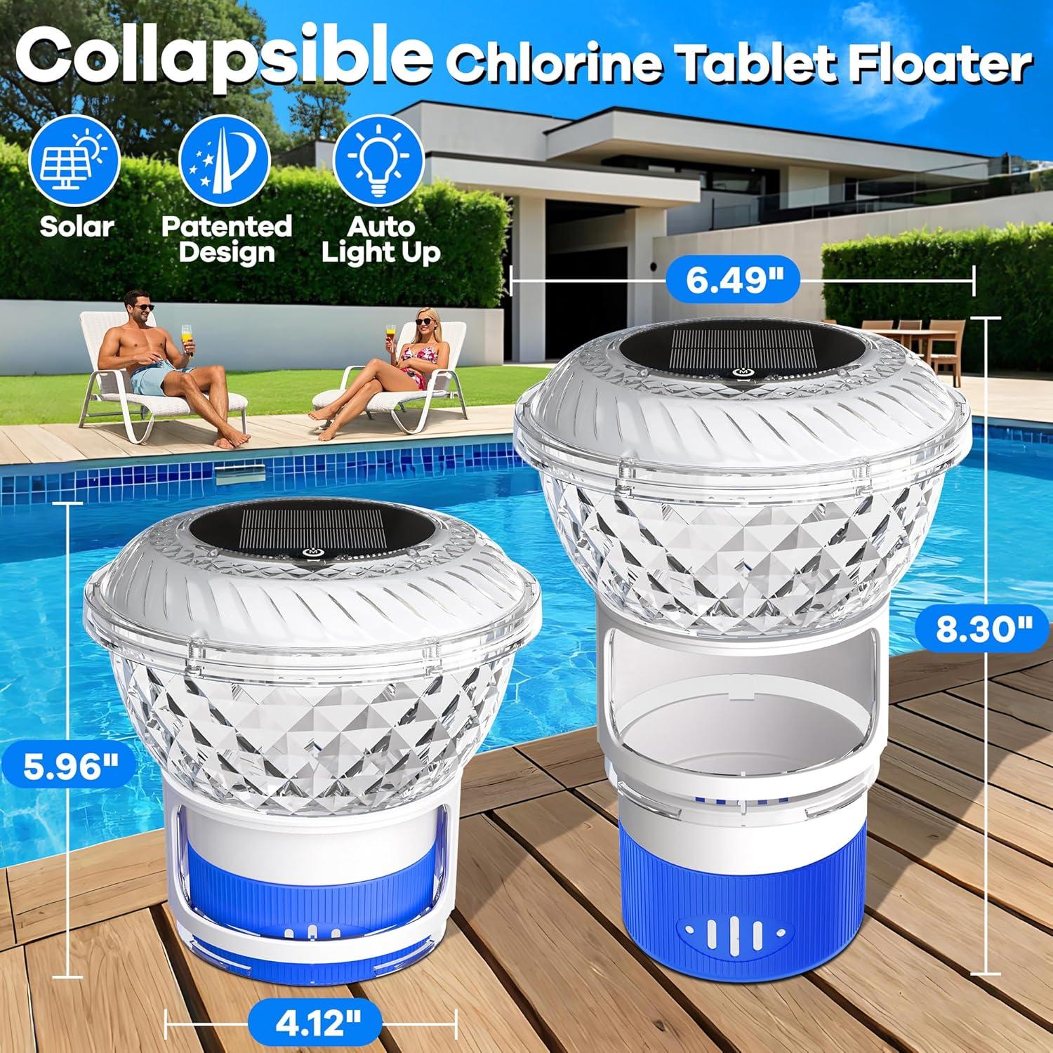Flotador de Cloro LanSuper con Luz Marquee 2025 - Ajustable