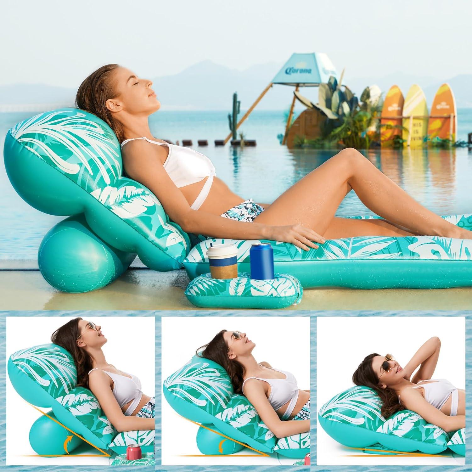 Flotador Inflable Jasonwell para Adultos con Respaldo Ajustable