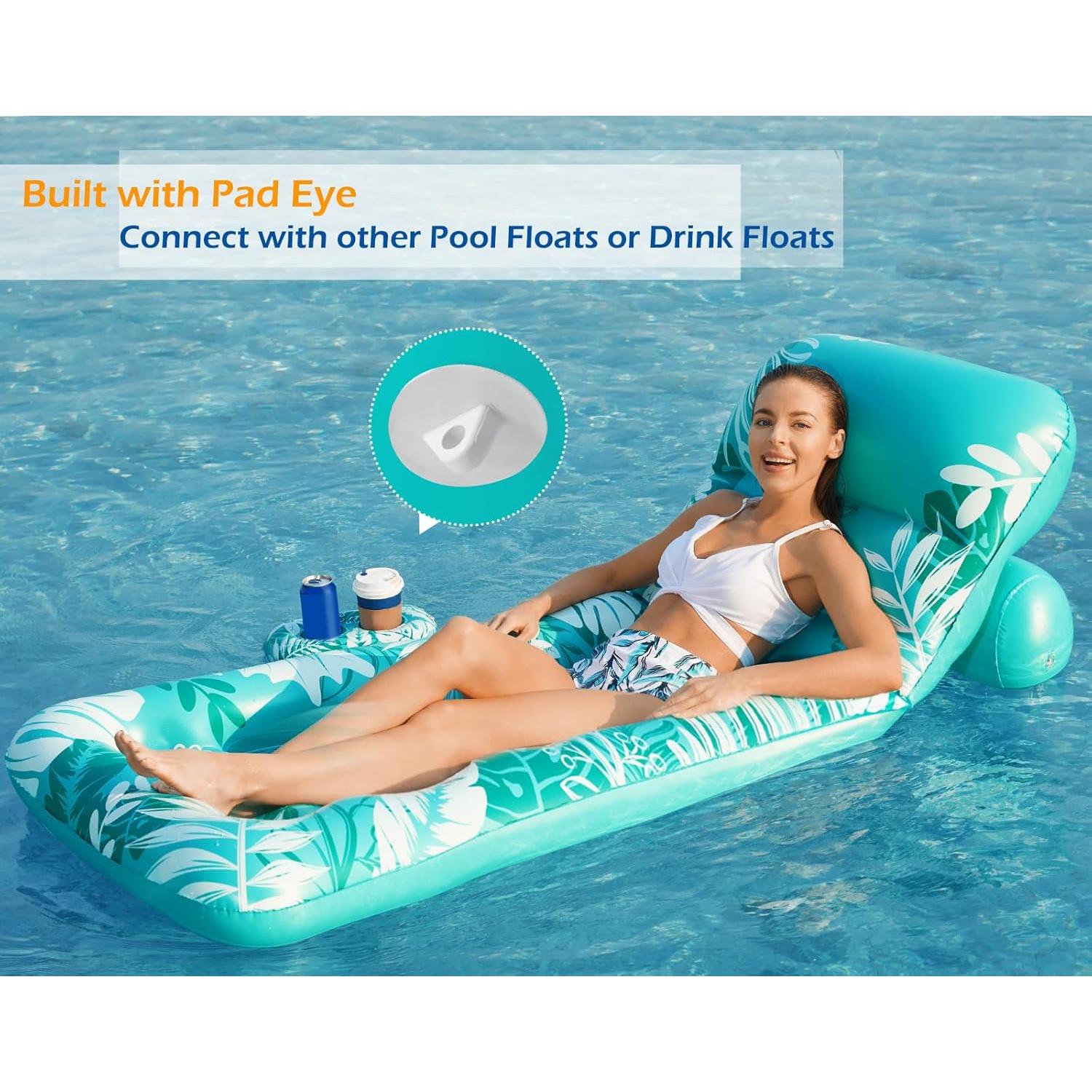 Flotador Inflable Jasonwell para Adultos con Respaldo Ajustable