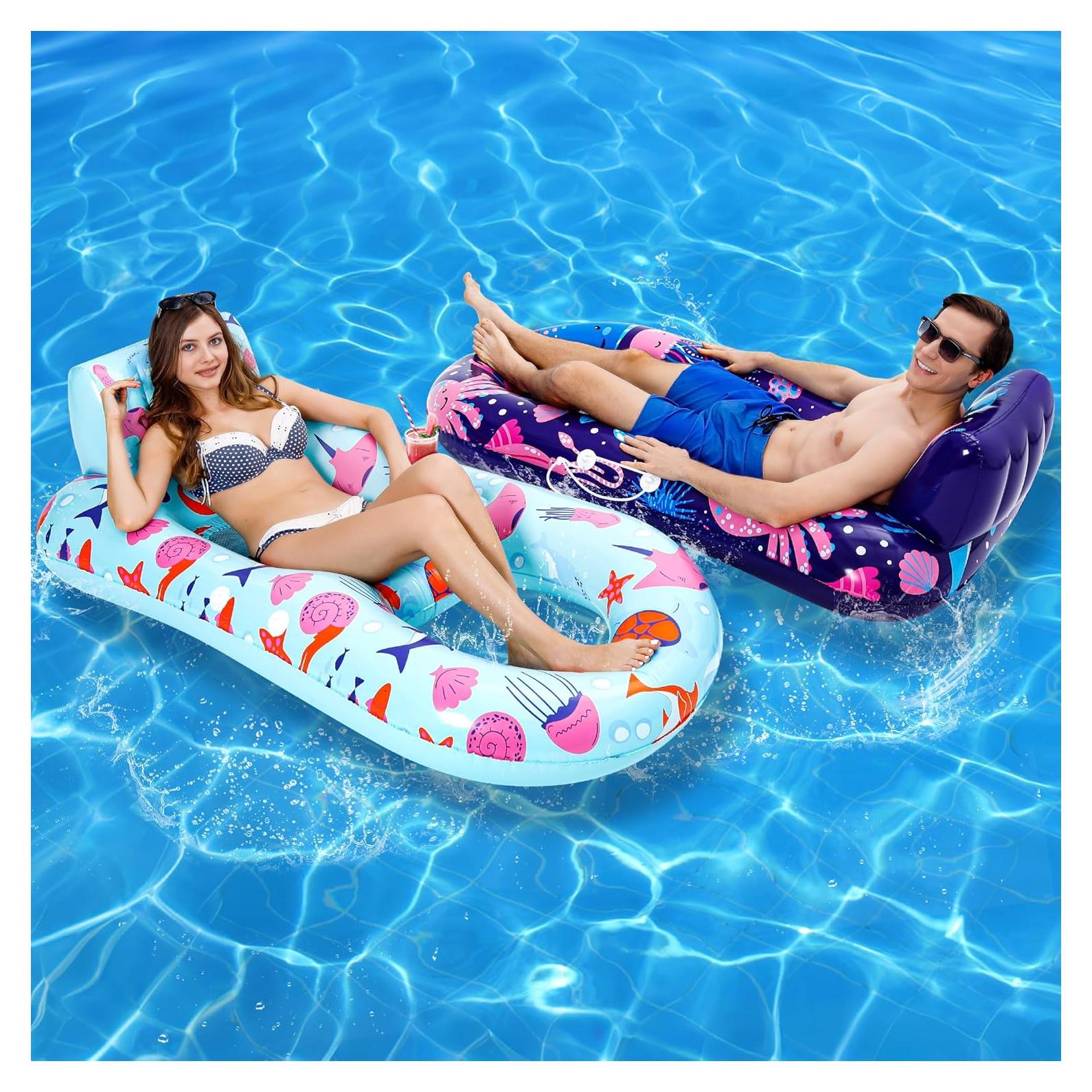 Flotadores de Piscina Adulto PuppyuWill 2 Paquete Extra Grande
