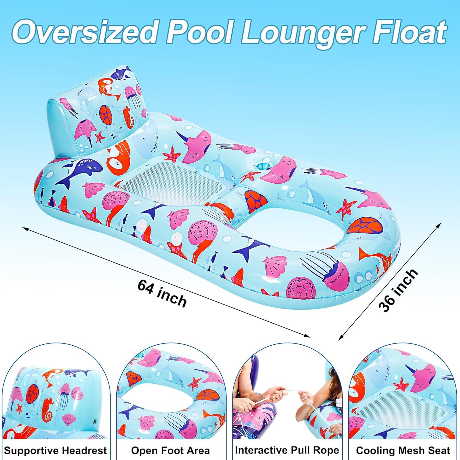 Flotadores de Piscina Adulto PuppyuWill 2 Paquete Extra Grande