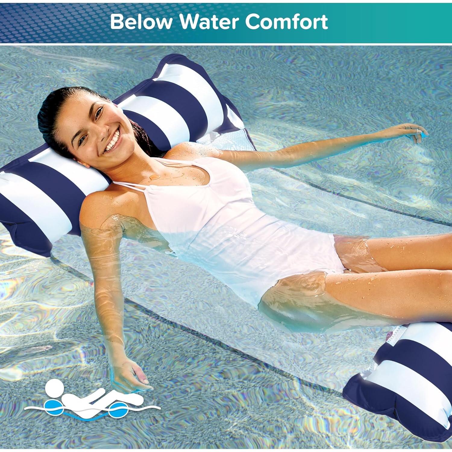 Flotador de Piscina Aqua LEISURE Monterey 4-en-1 112x66cm