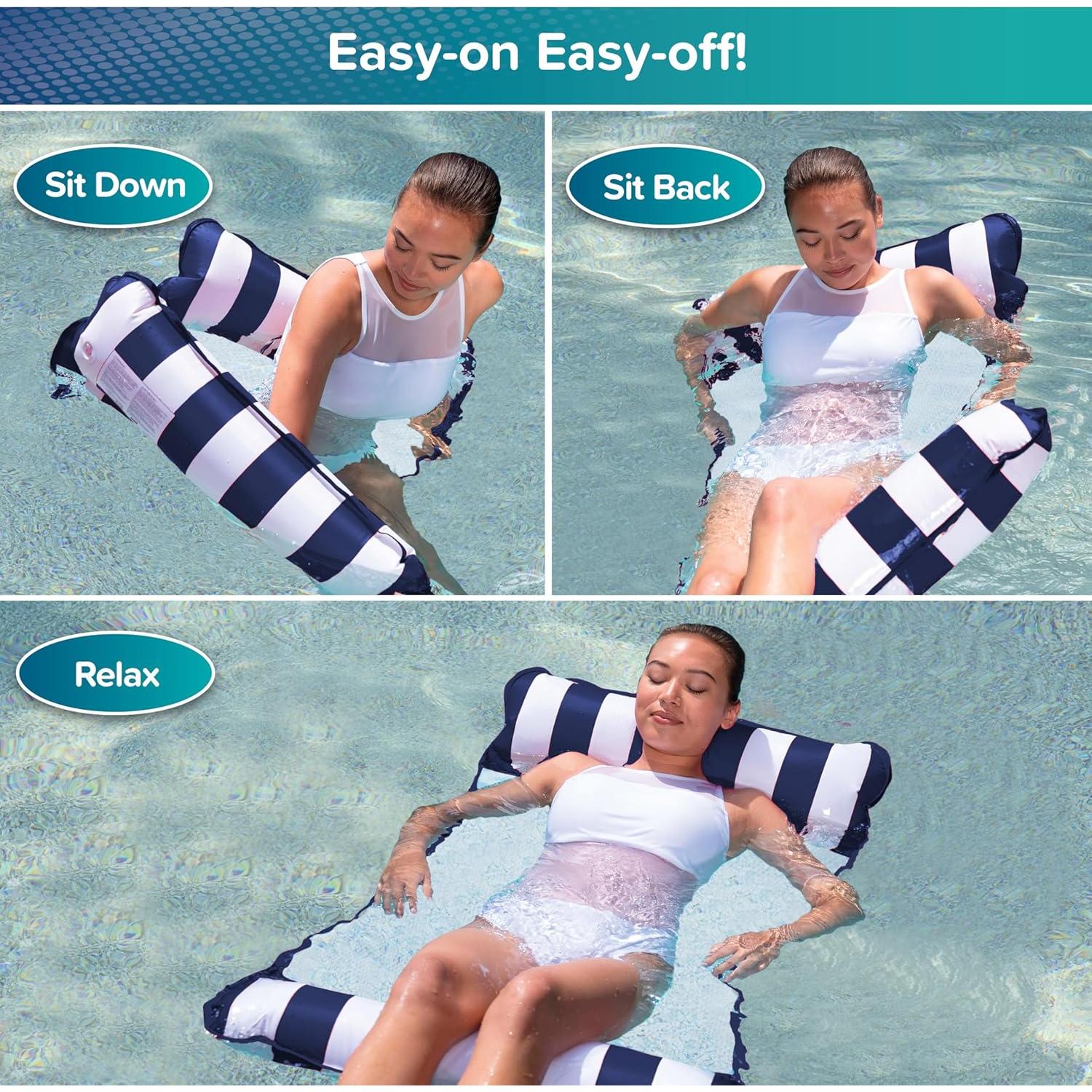 Flotador de Piscina Aqua LEISURE Monterey 4-en-1 112x66cm