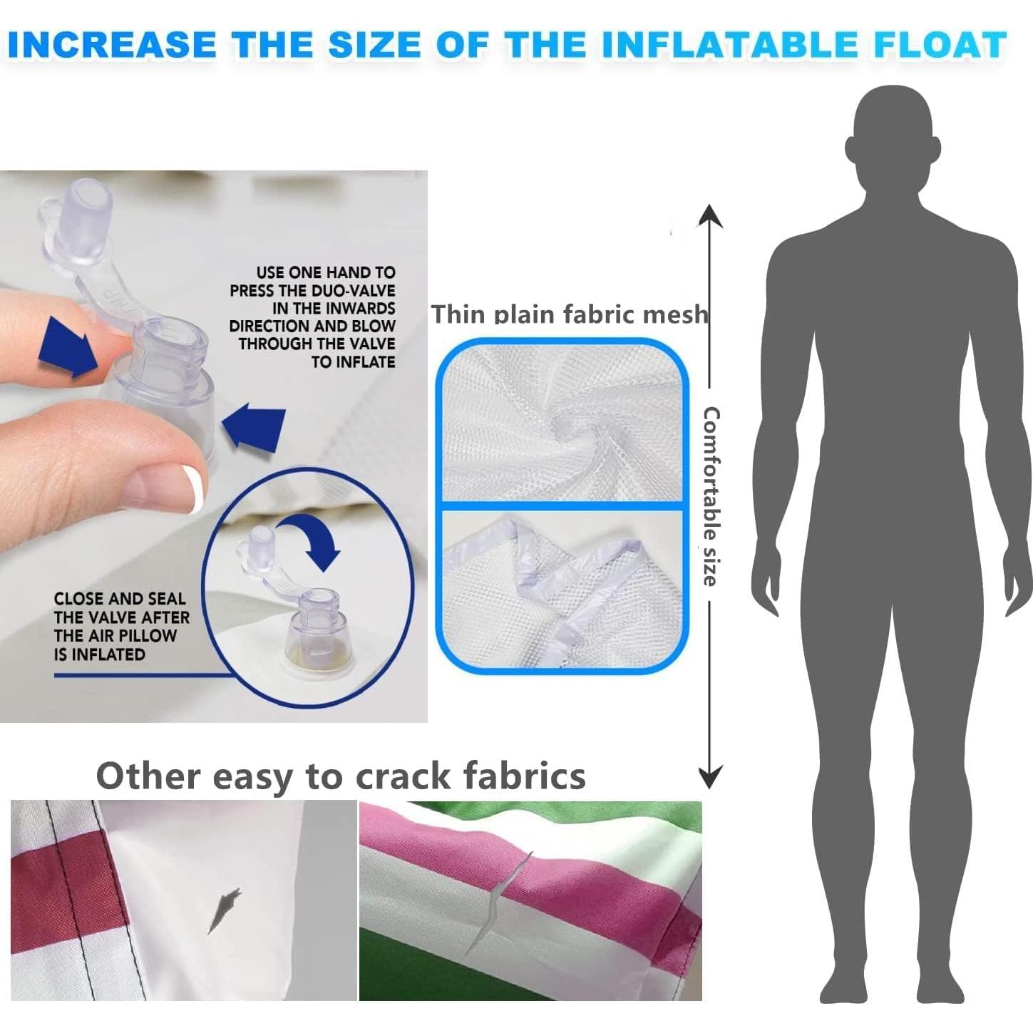 Flotadores de Piscina JUXIAO 5 Piezas XL Multiusos PVC