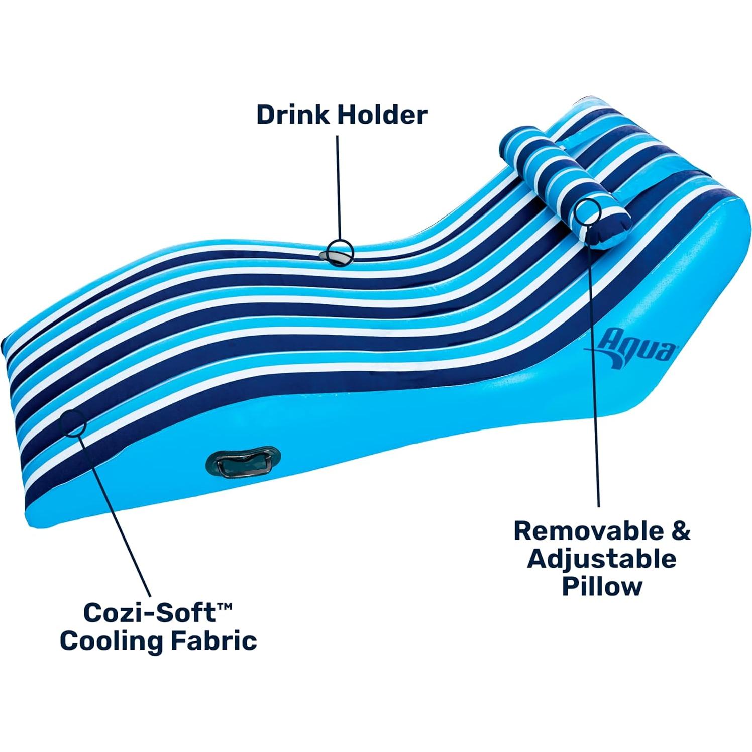 Silla Flotante de Piscina Aqua LEISURE AZL17014P Azul Marino