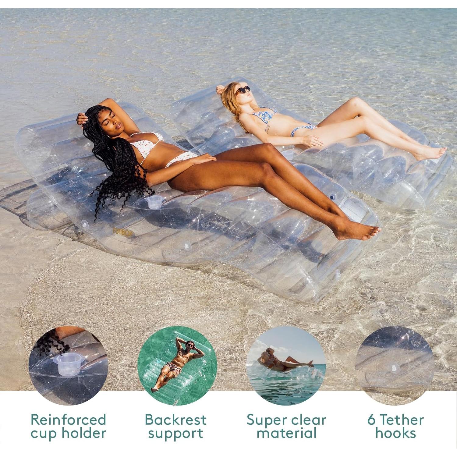 Flotador de Piscina Chaise Lounger Super Claro FUNBOY 178x112cm