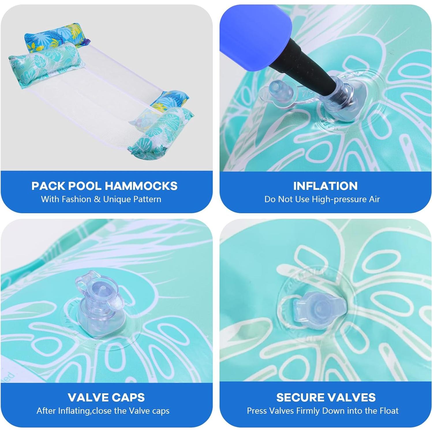 Flotadores Inflables CLPCLP 4 en 1 para Adultos - Paquete de 5