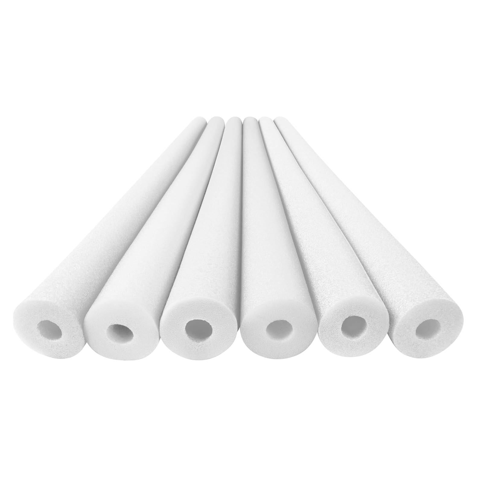 Noodles de Espuma Blanca para Piscina Play22 - Paquete de 6