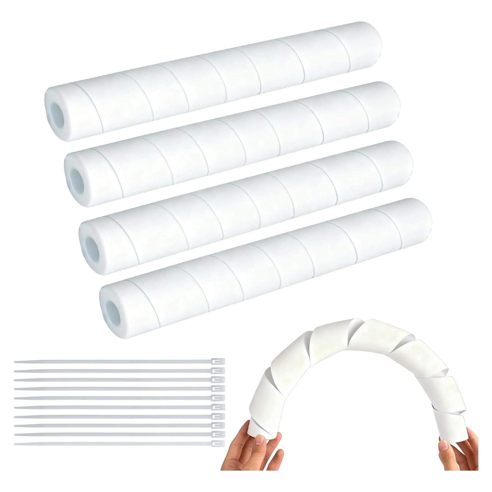 Paquete de 4 tubos de aislamiento de espuma Wazitin 40 cm