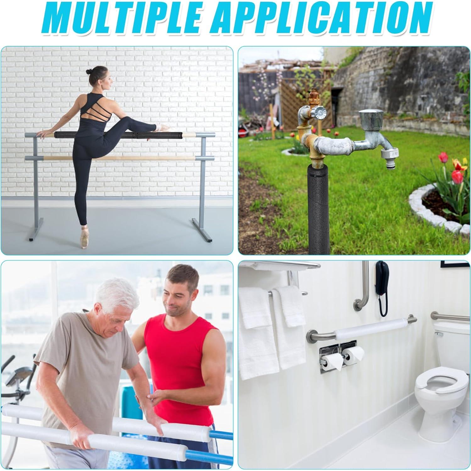 Paquete de 4 tubos de aislamiento de espuma Wazitin 40 cm