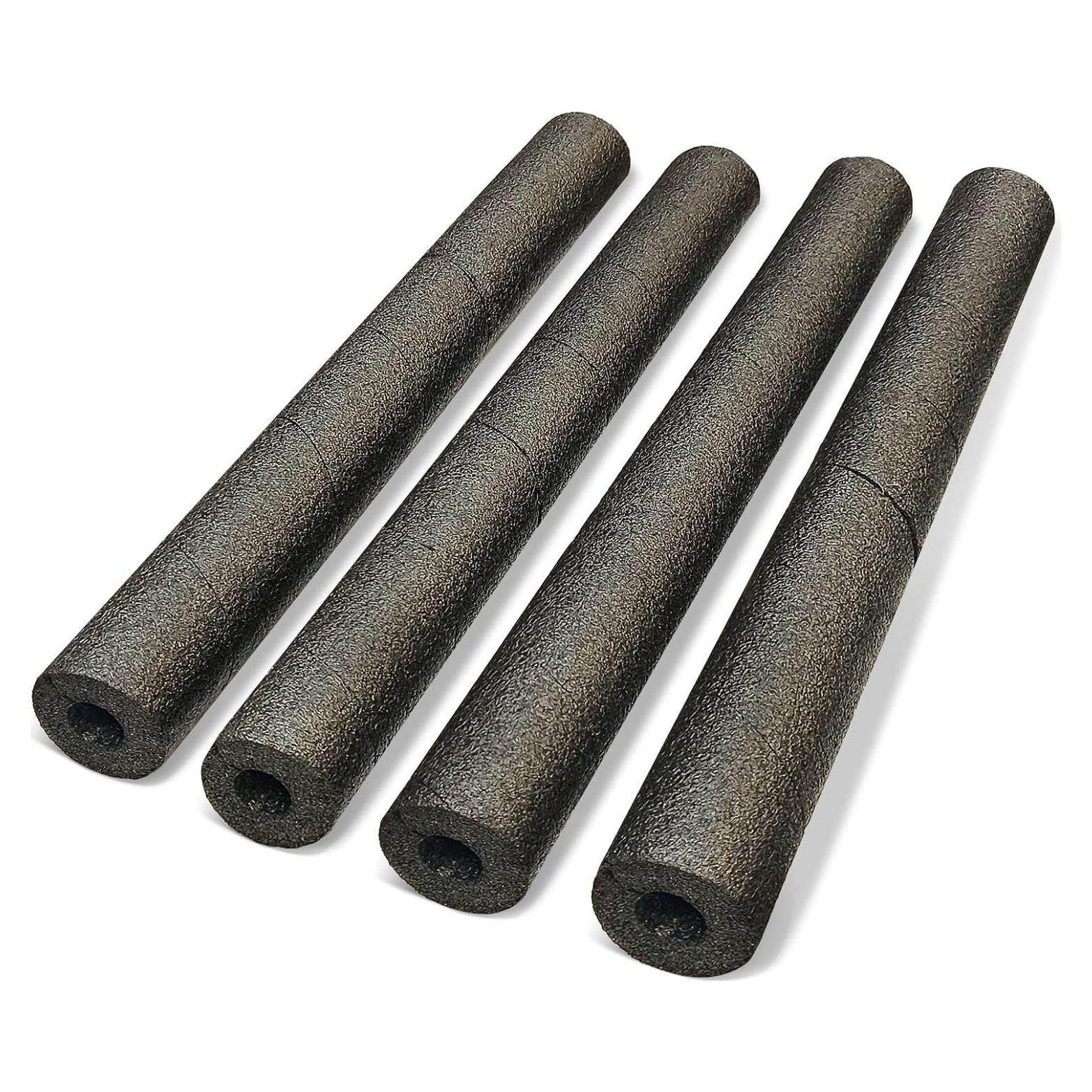 Paquete de 4 tubos de aislamiento QQKISSSKY 39.88 cm negro