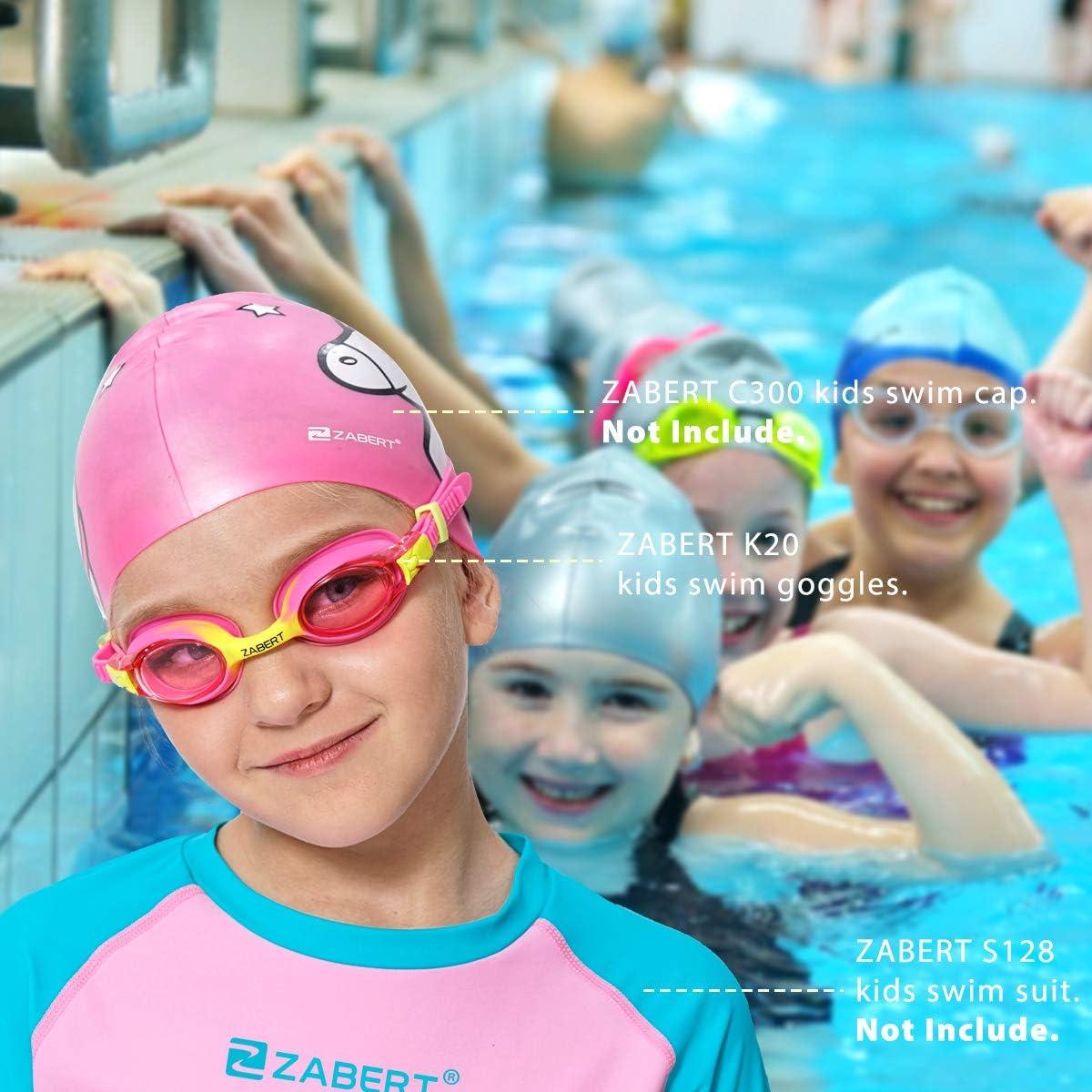 Paquete de 3 Gafas de Natación ZABERT K20 para Niños 3-10 Años