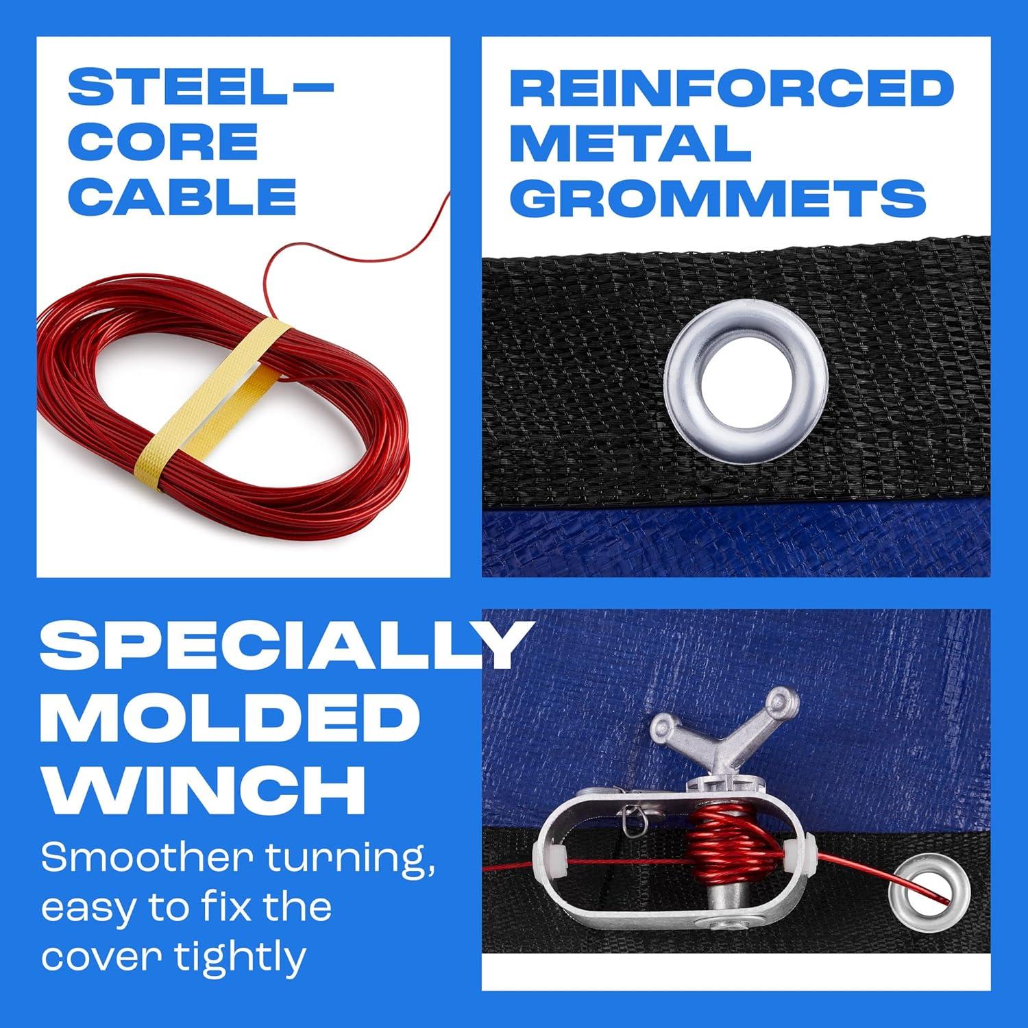 Cubierta de piscina redonda 18 pies Yankee Pool Pillow - Zafiro