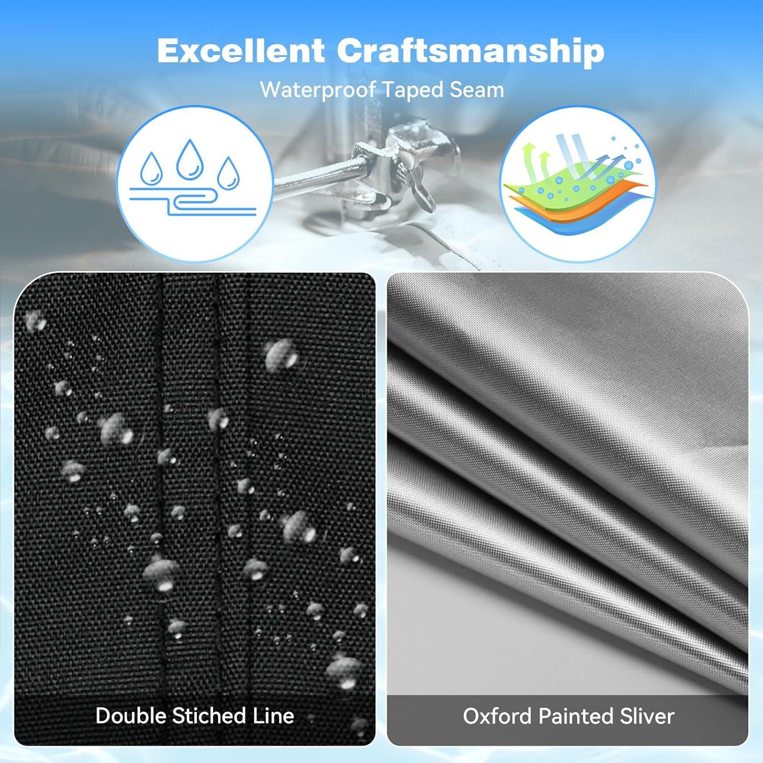 Cubierta de piscina redonda 6.4m Holiwe 420D UV impermeable