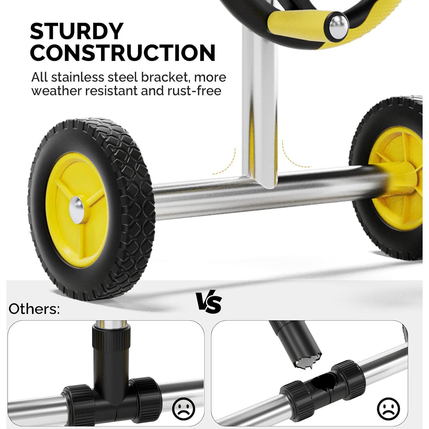 Carrete de Cubierta de Piscina VINGLI 6.4m Aluminio Resistente