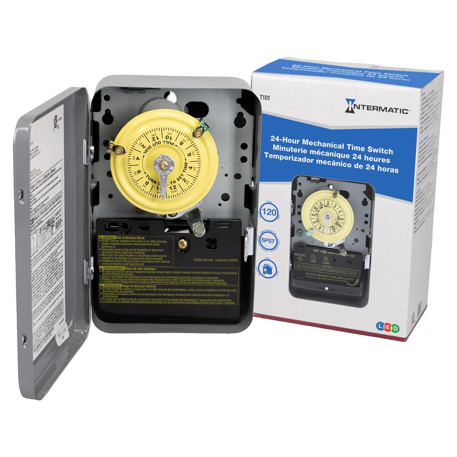 Interruptor Temporizador Mecánico Intermatic T101 40A 120V