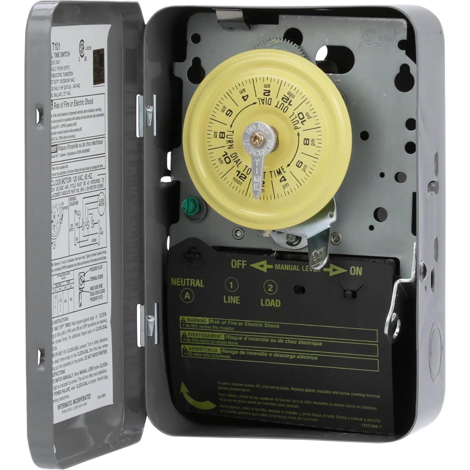 Interruptor Temporizador Mecánico Intermatic T101 40A 120V