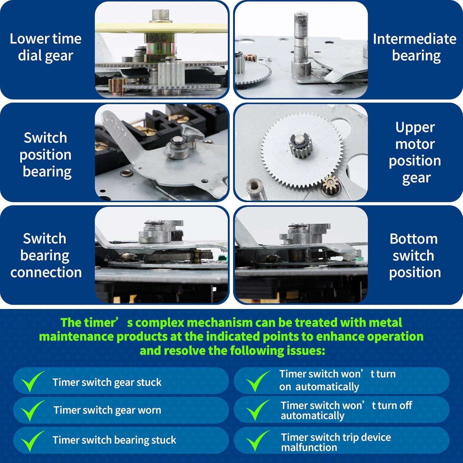 Temporizador Electromecánico T104M 40A 240V para Bomba de Piscina