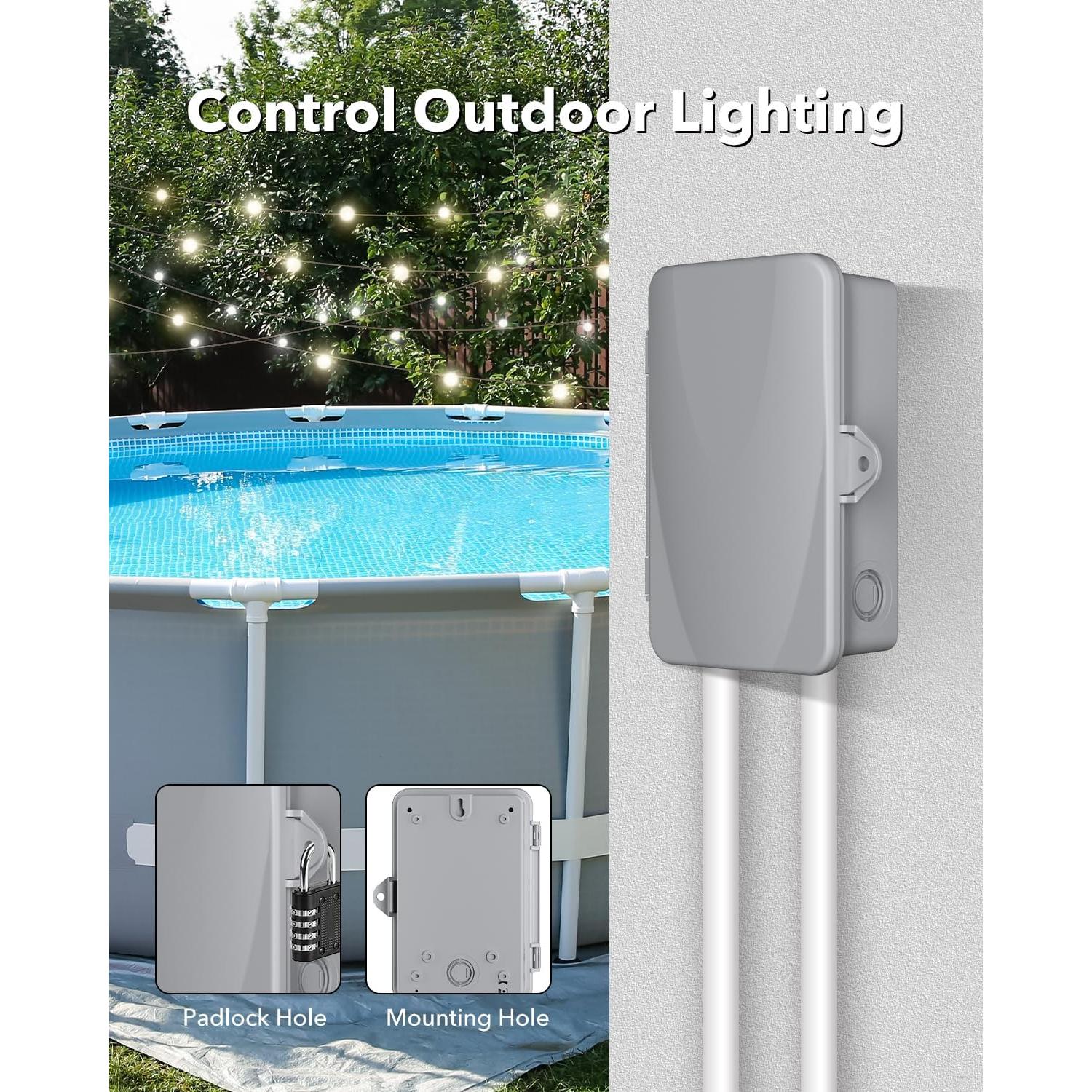 Temporizador WiFi BN-LINK para Bomba de Piscina 40A 240VAC