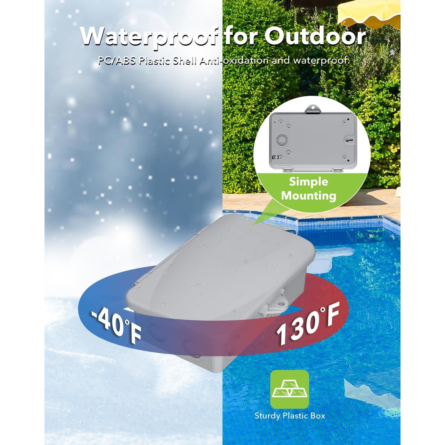 Temporizador WiFi BN-LINK para Bomba de Piscina 40A 240VAC