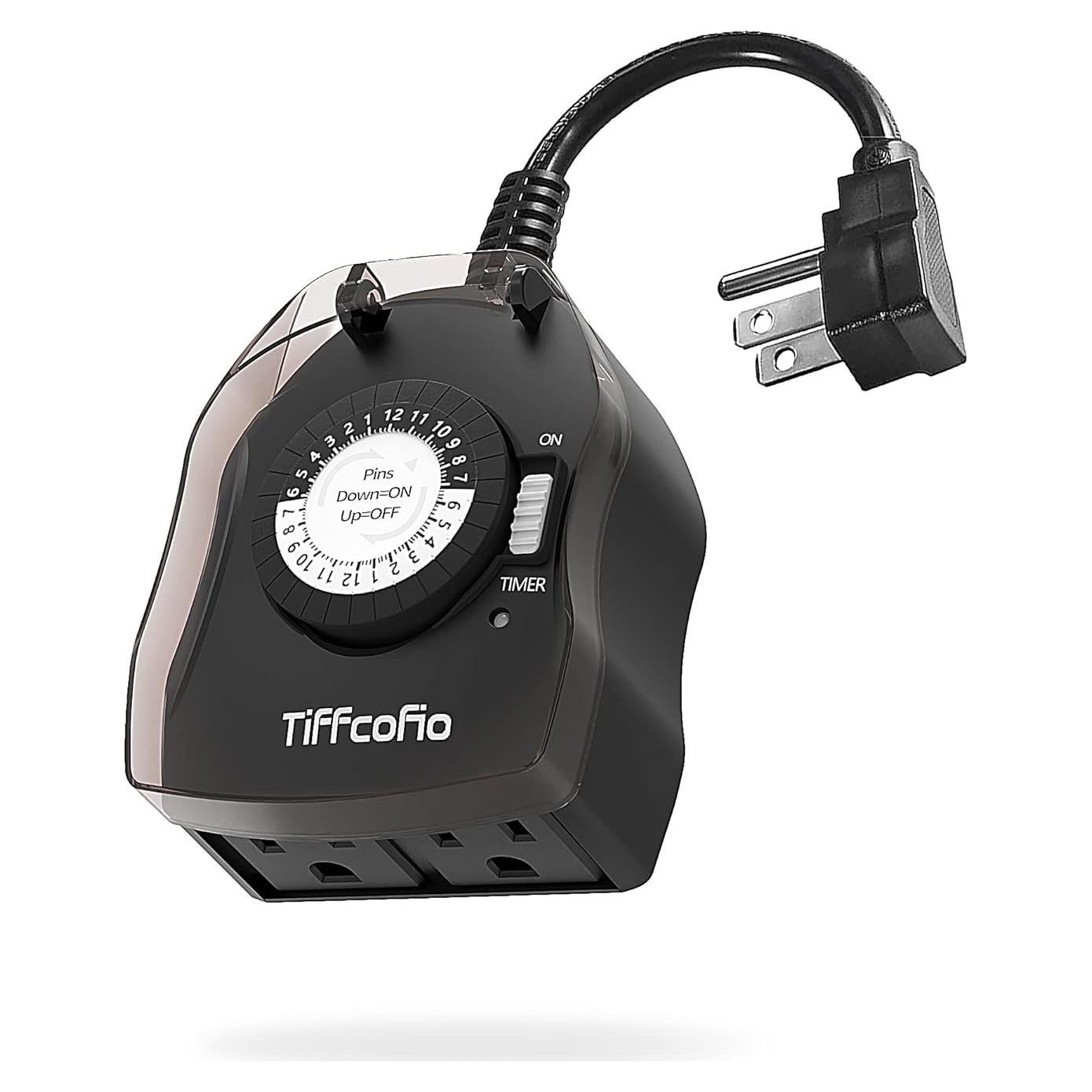 Temporizador Mecánico Exterior TiFFCOFiO 24 Horas 15A