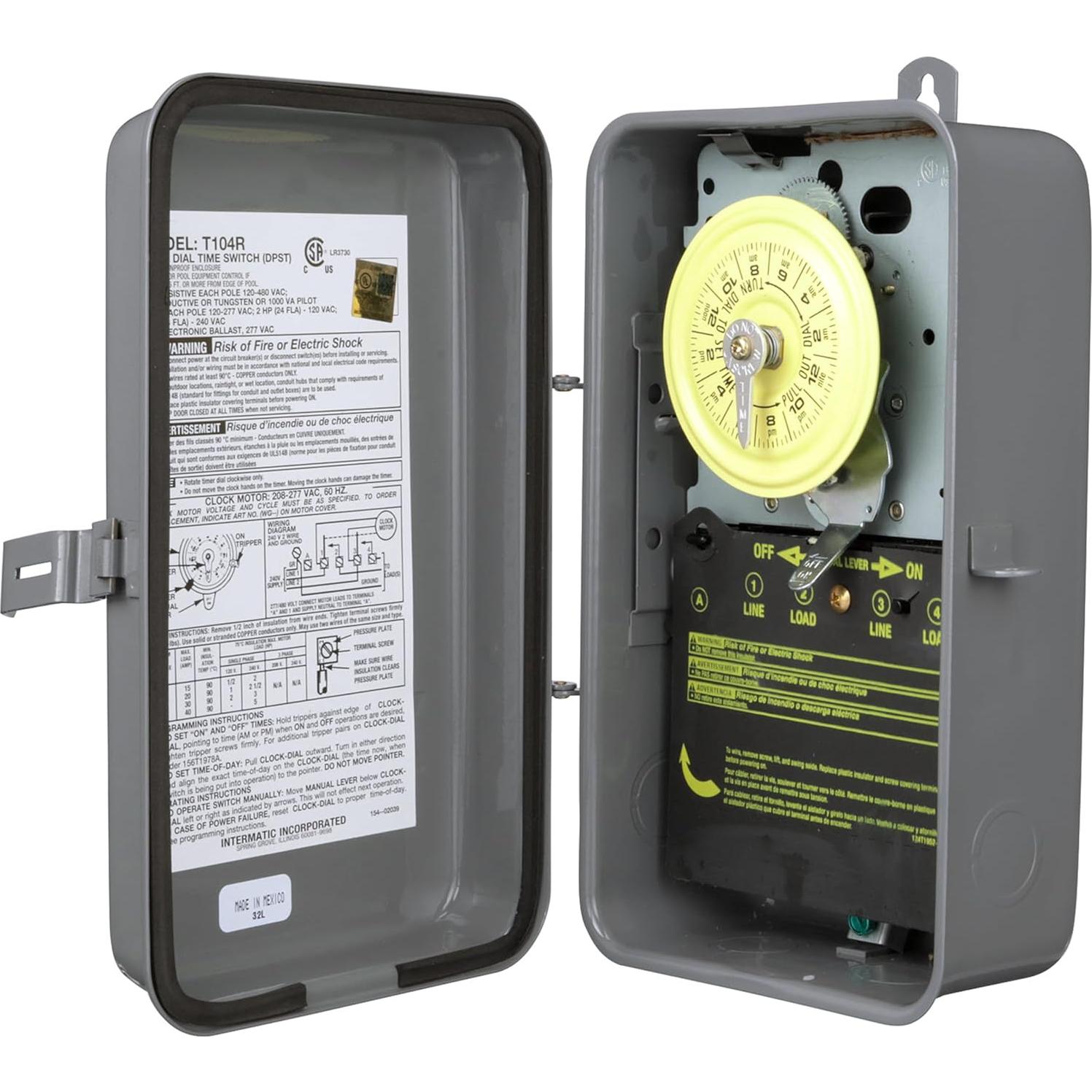 Interruptor Mecánico de Temporizador Intermatic T104R 40A