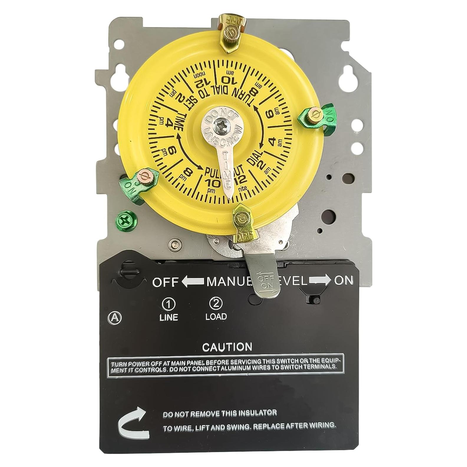 Interruptor Temporizador Mecánico T101M 120V 40A SPST