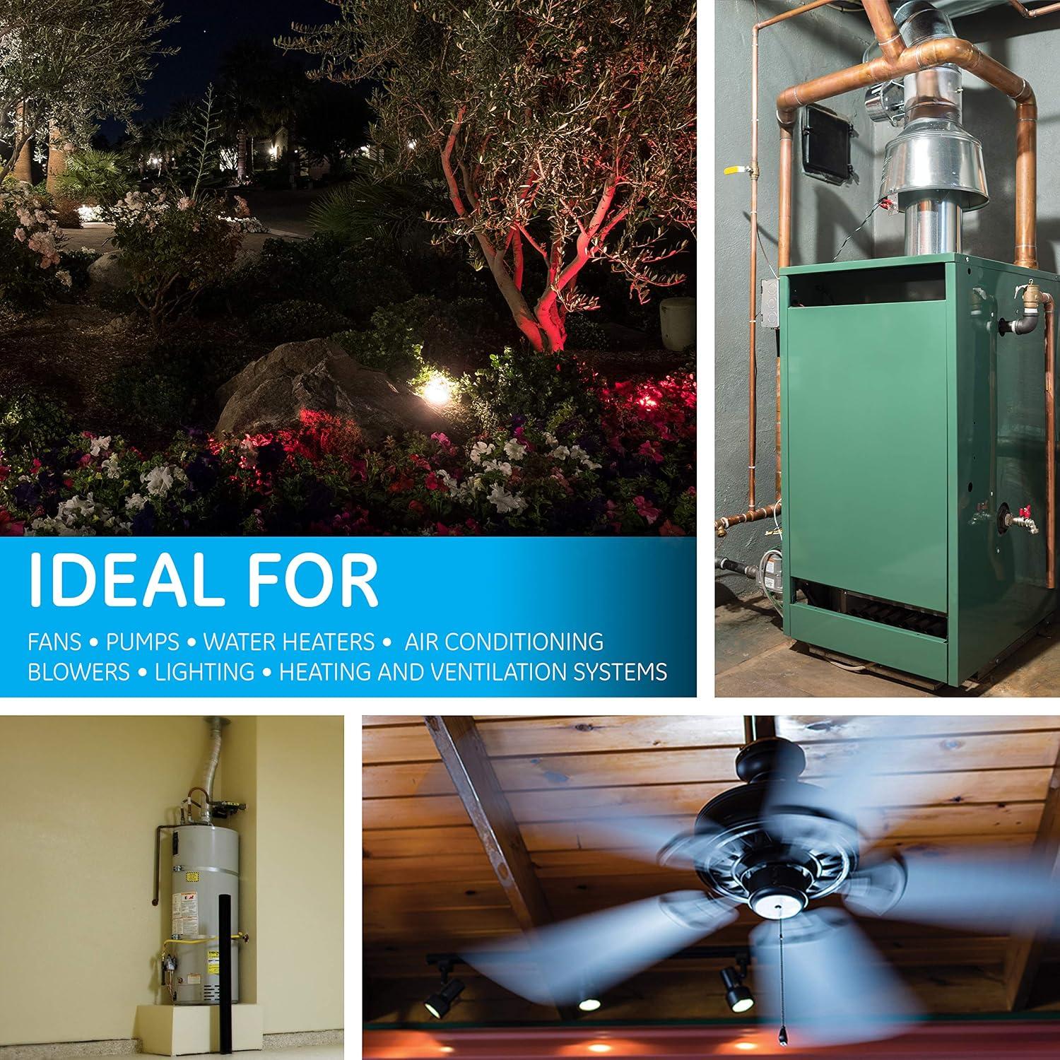 Temporizador mecánico GE 24 horas 5HP 40A NEMA 3 para exteriores