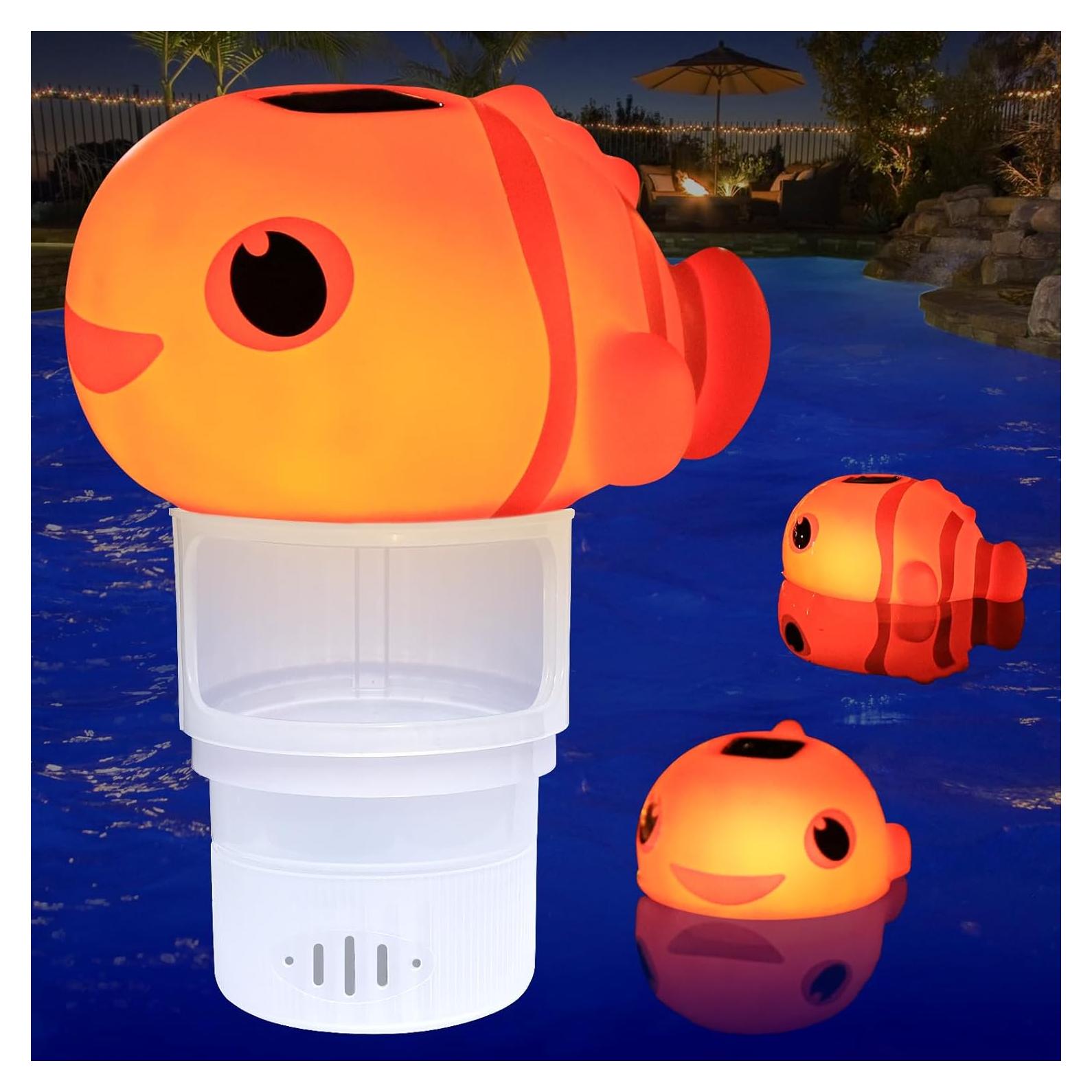 Flotador de Cloro Solar Covfirst Pez Payaso 430g 17cm