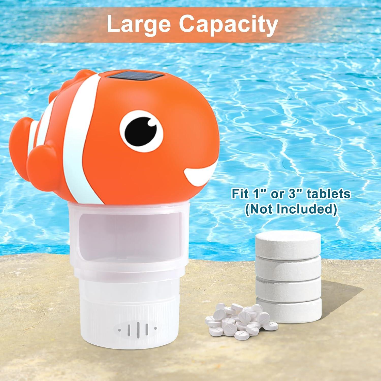 Flotador de Cloro Solar Covfirst Pez Payaso 430g 17cm