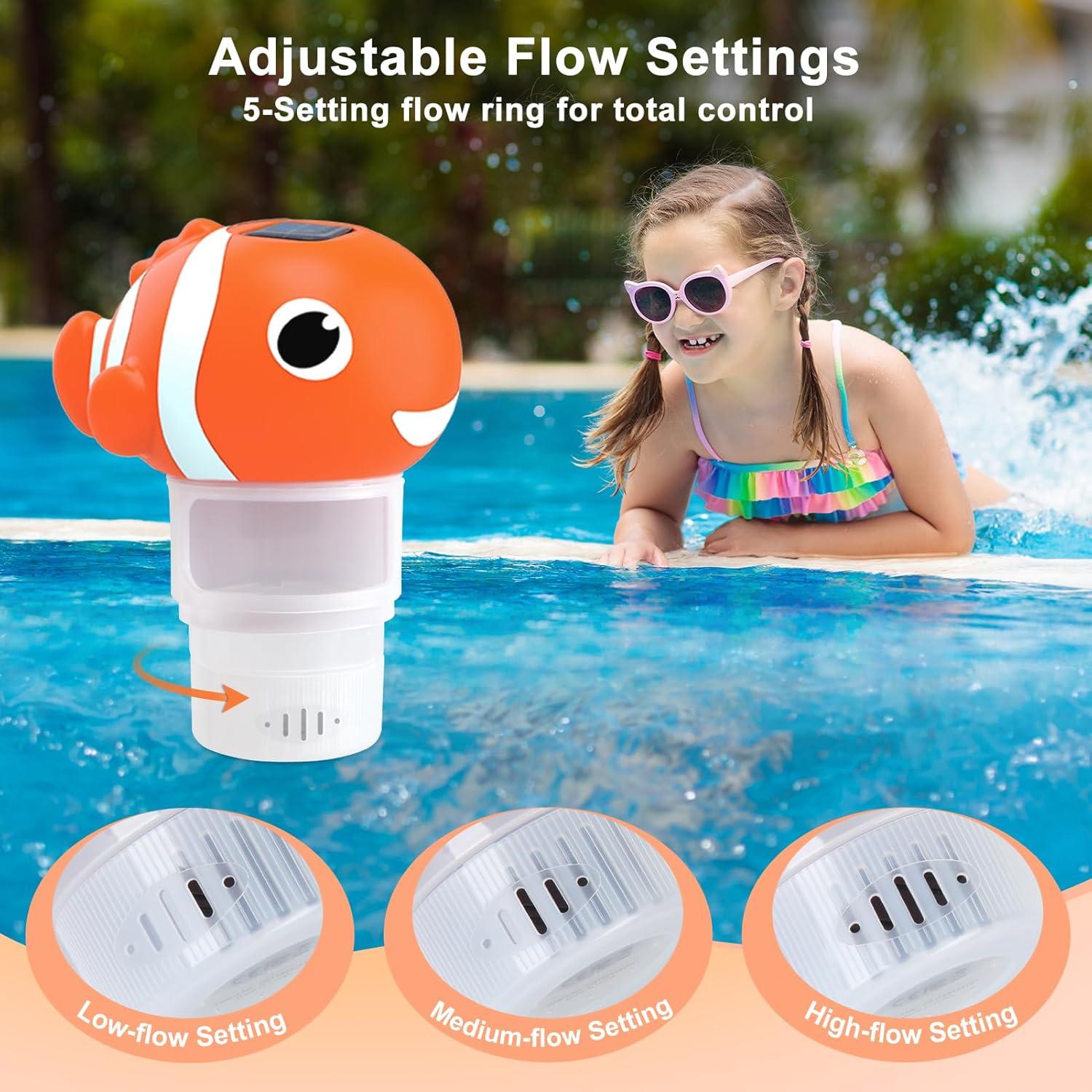 Flotador de Cloro Solar Covfirst Pez Payaso 430g 17cm