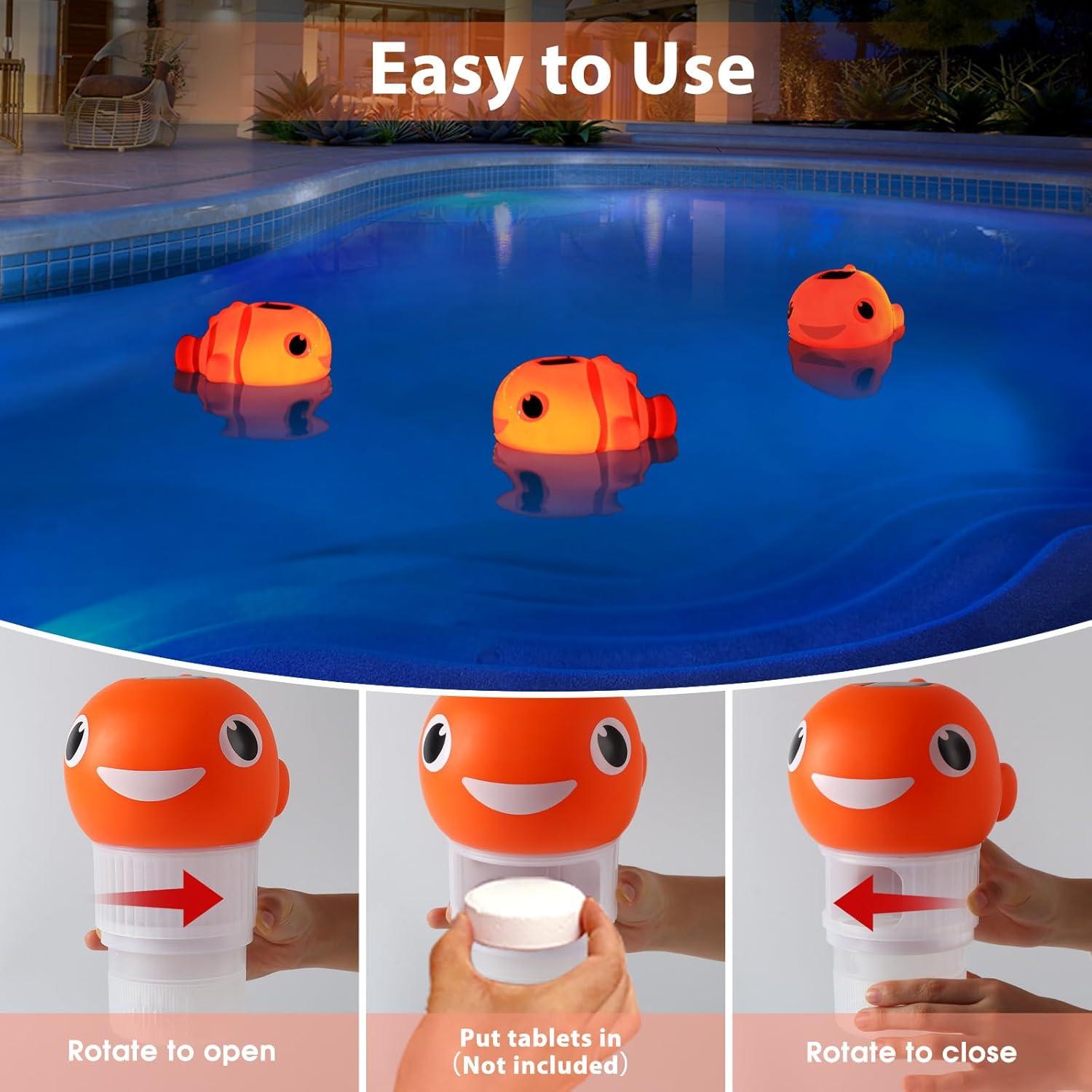 Flotador de Cloro Solar Covfirst Pez Payaso 430g 17cm